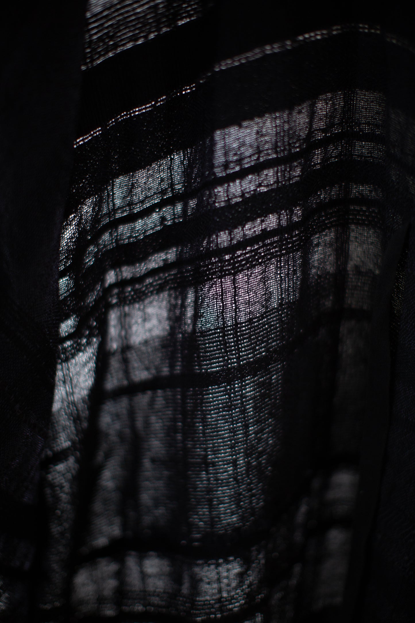 Desert Mosaic III - a black/charcoal tunic