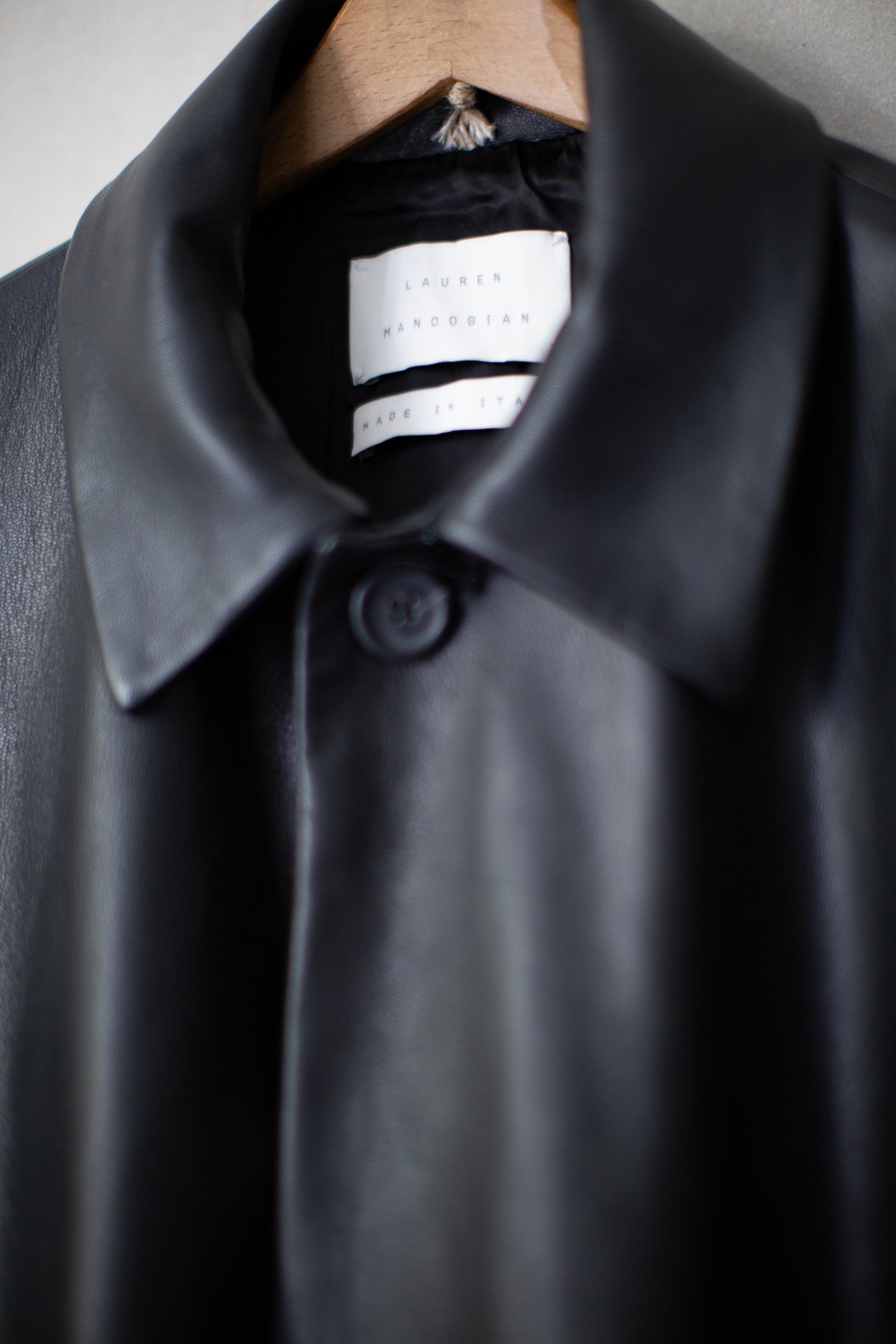 Black napa car coat