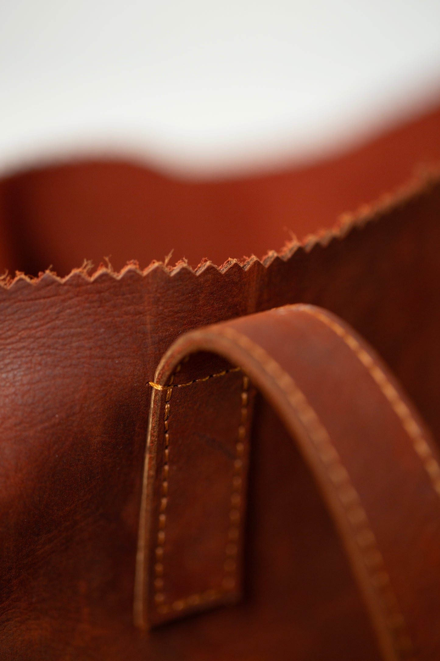 Brick leather Tote Bag