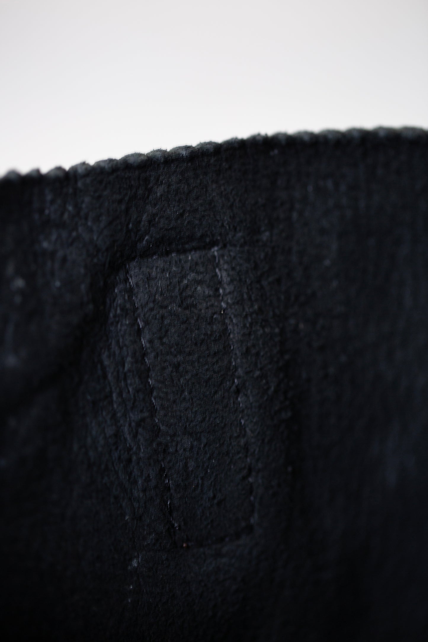 Black waxed Leather Tote Bag