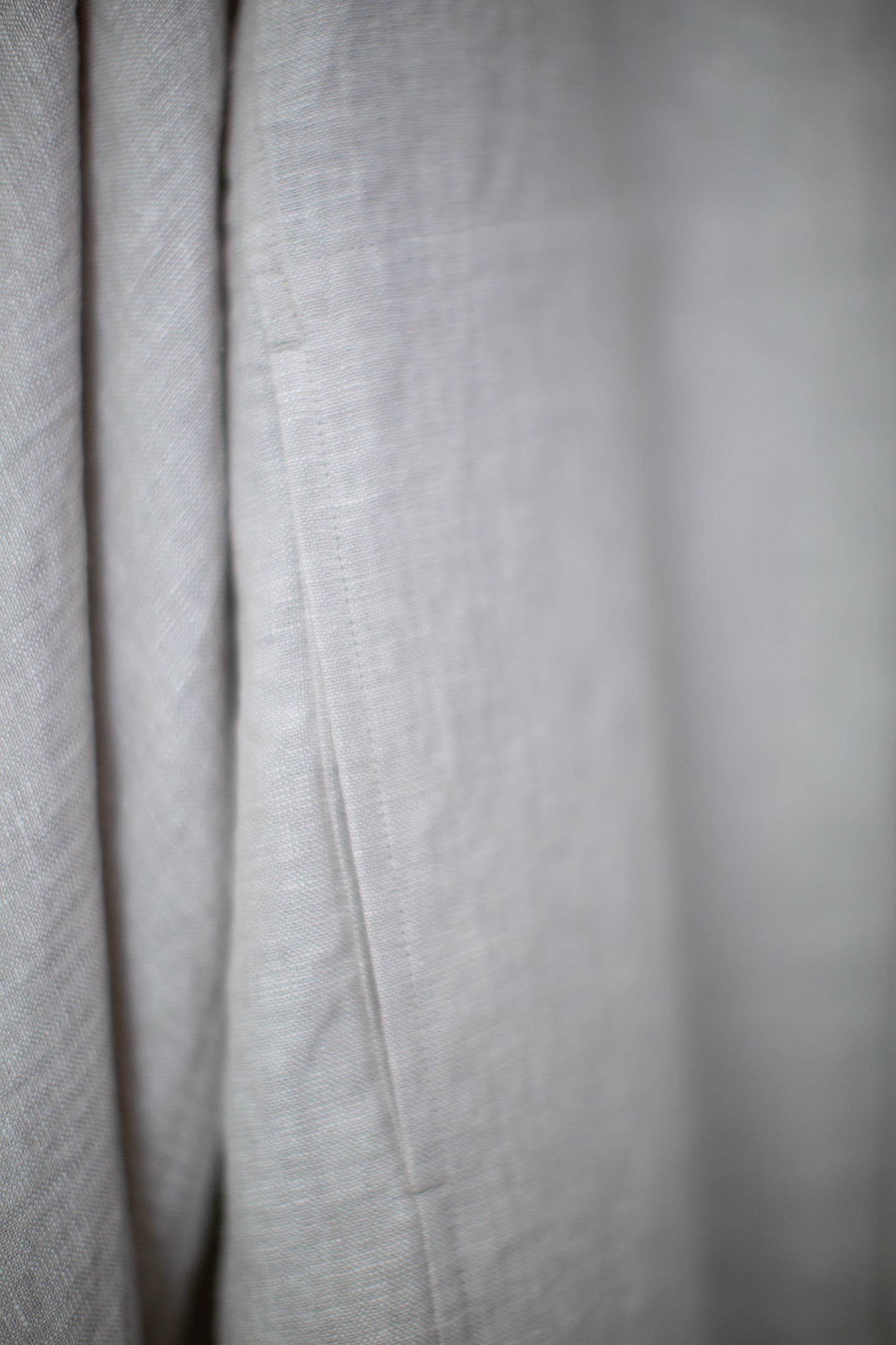 Off white linen crepe weave blouson