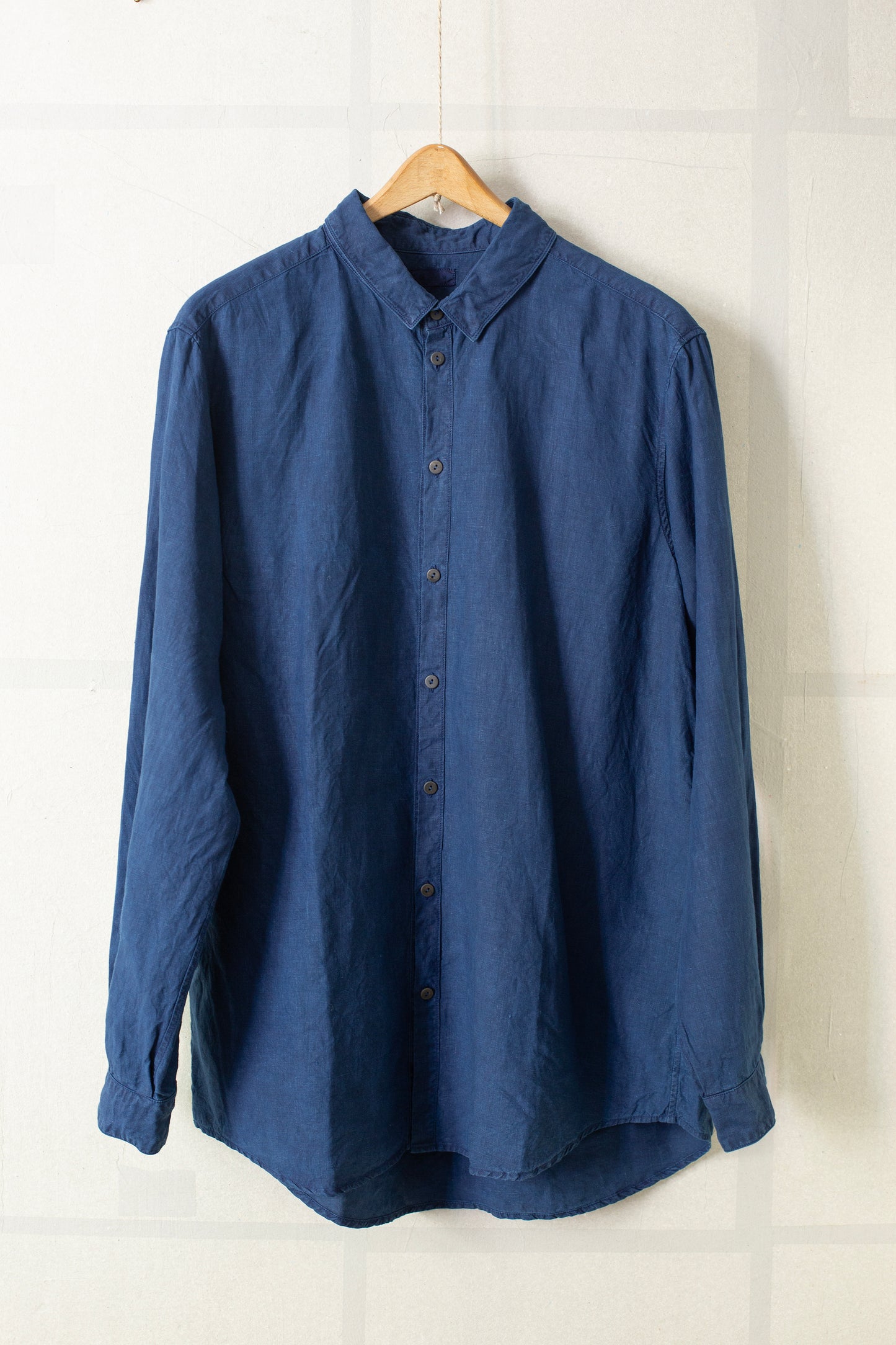 Dark Indigo dyed Hemp Shirt
