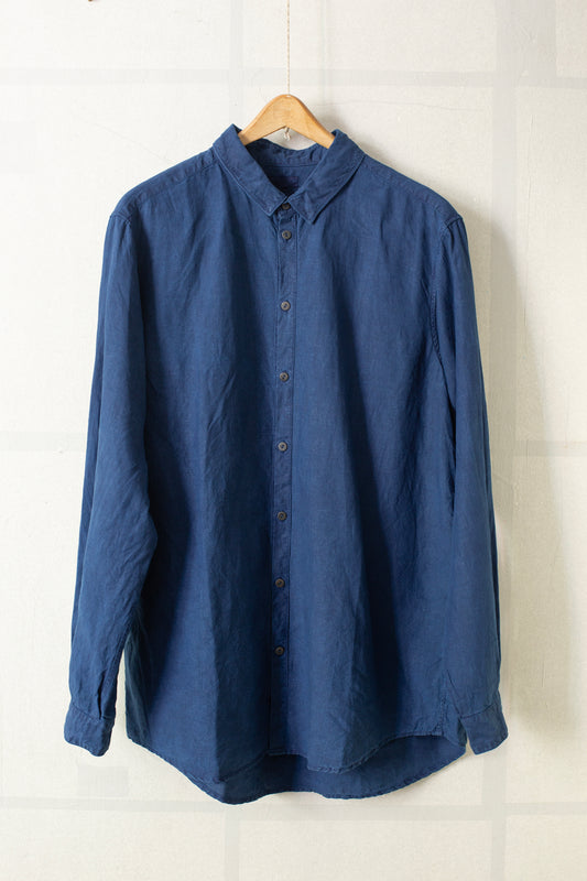 Dark Indigo dyed Hemp Shirt