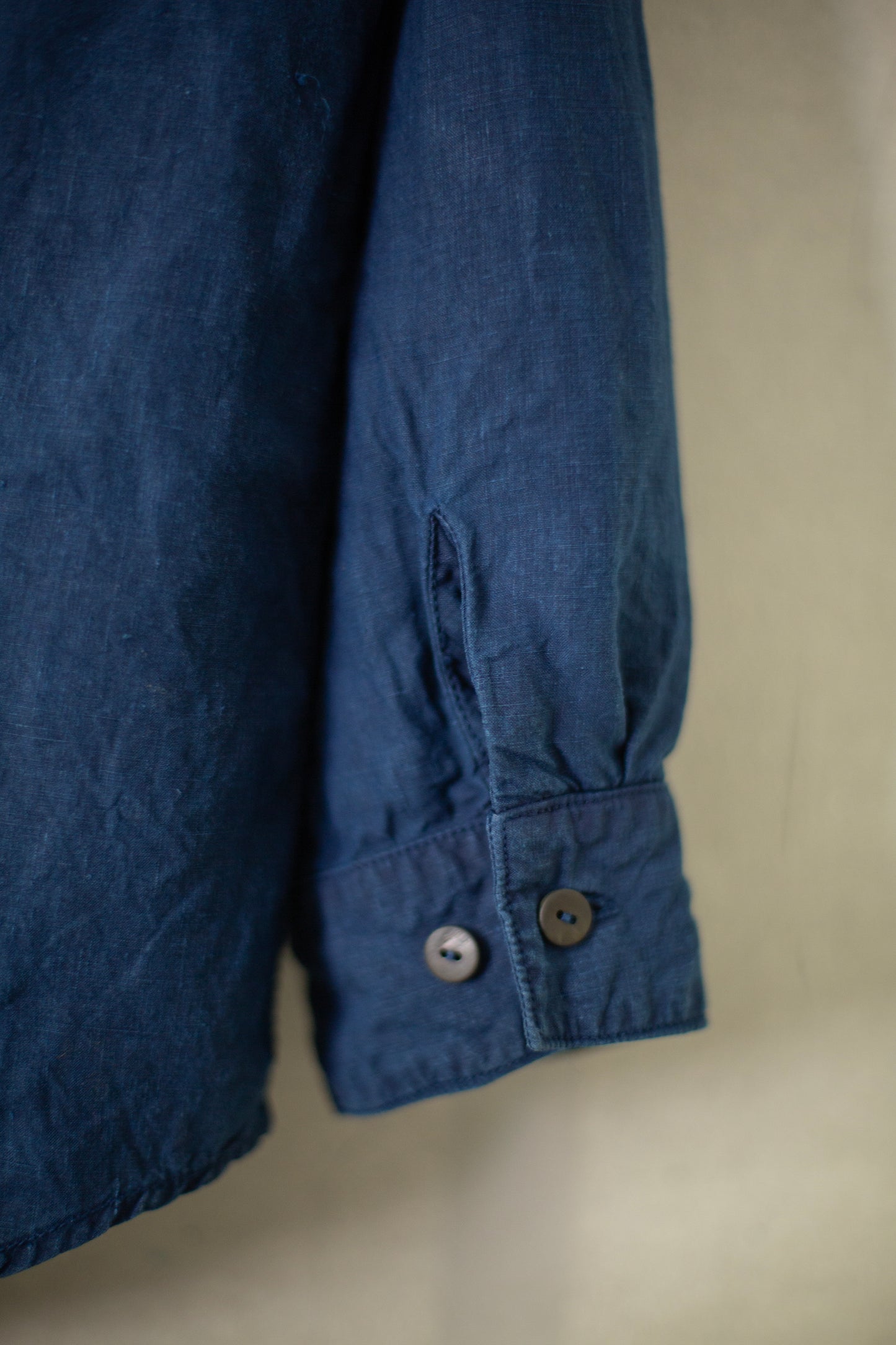 Dark Indigo dyed Hemp Shirt