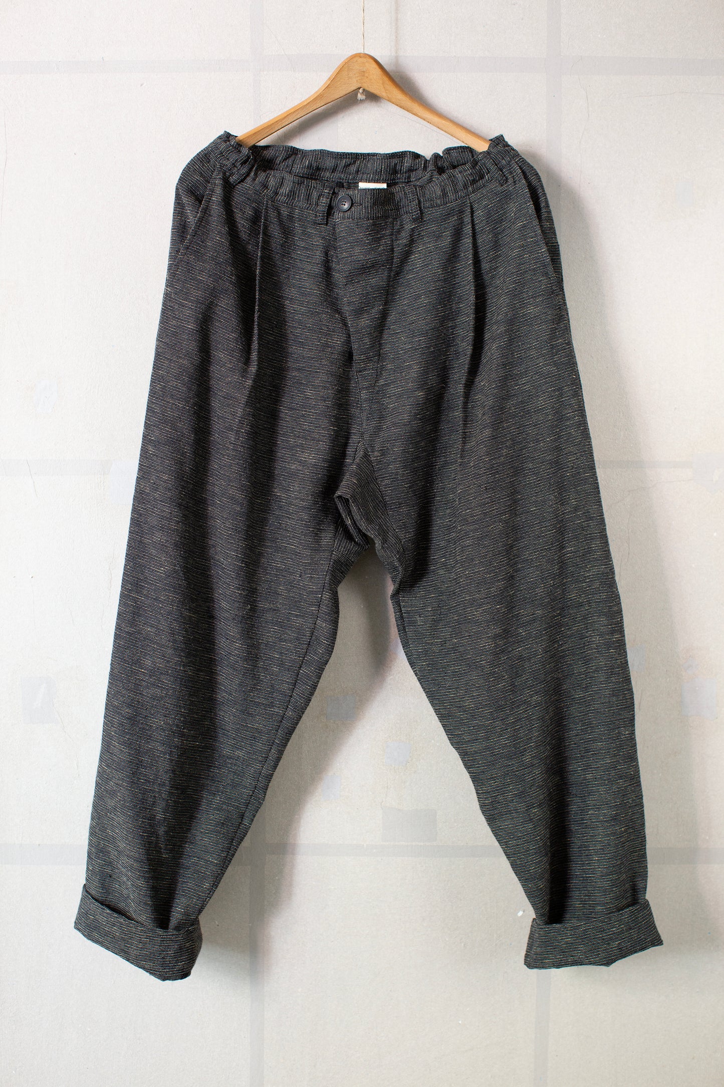 TROUSERS#92 - NOISE HEMP SILK COTTON STRIPES
