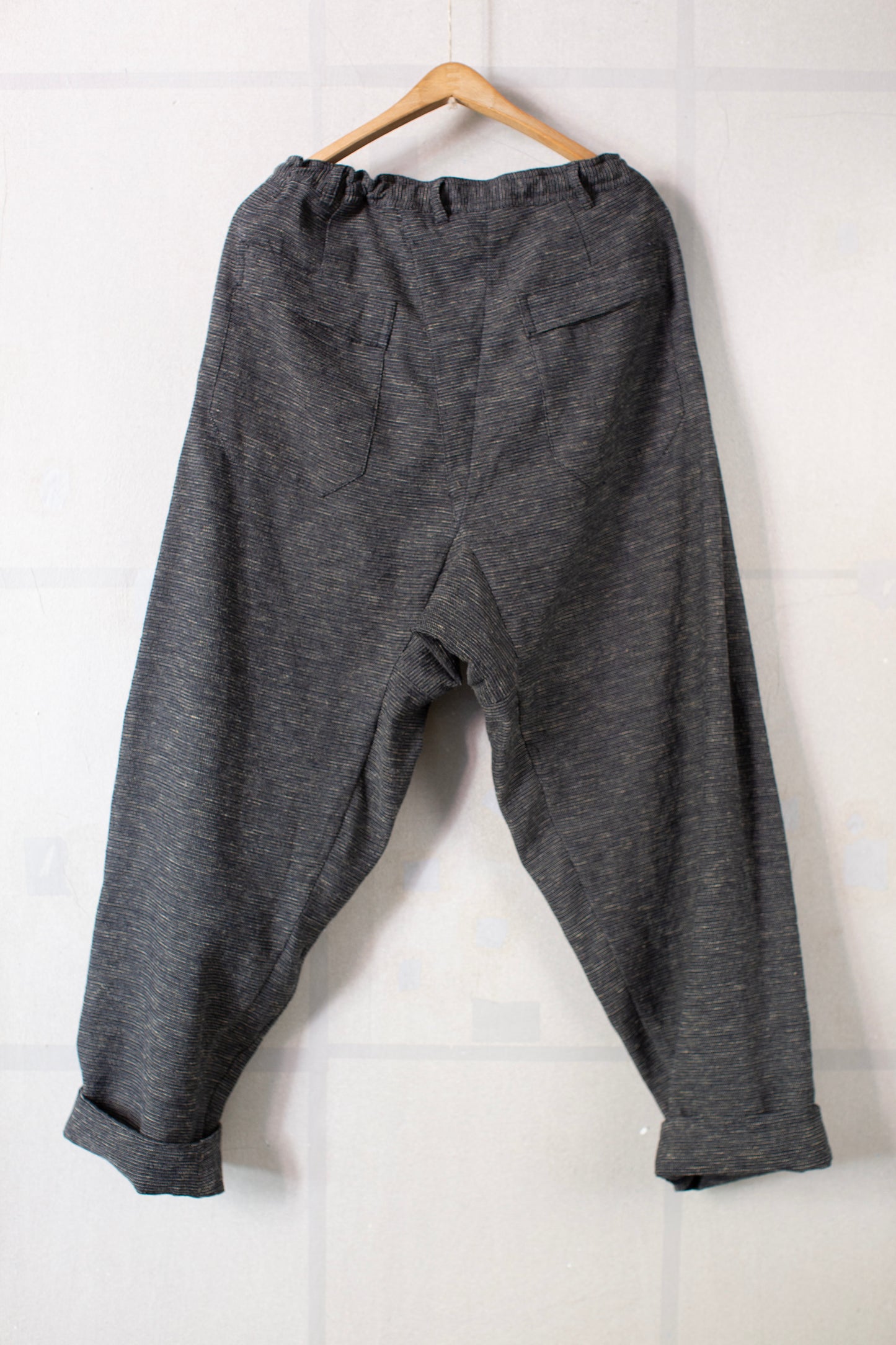 TROUSERS#92 - NOISE HEMP SILK COTTON STRIPES