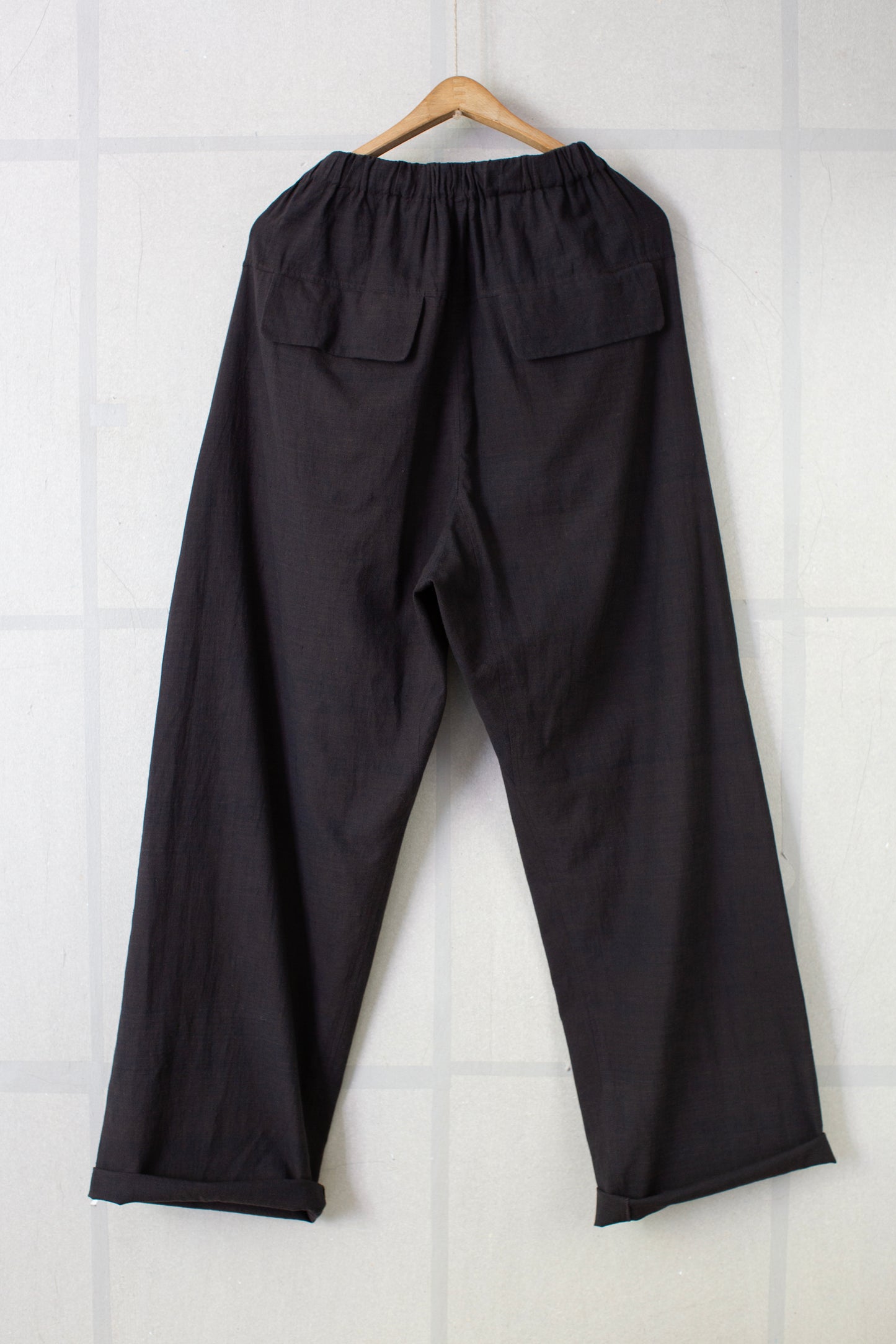 Black brown khadi trousers