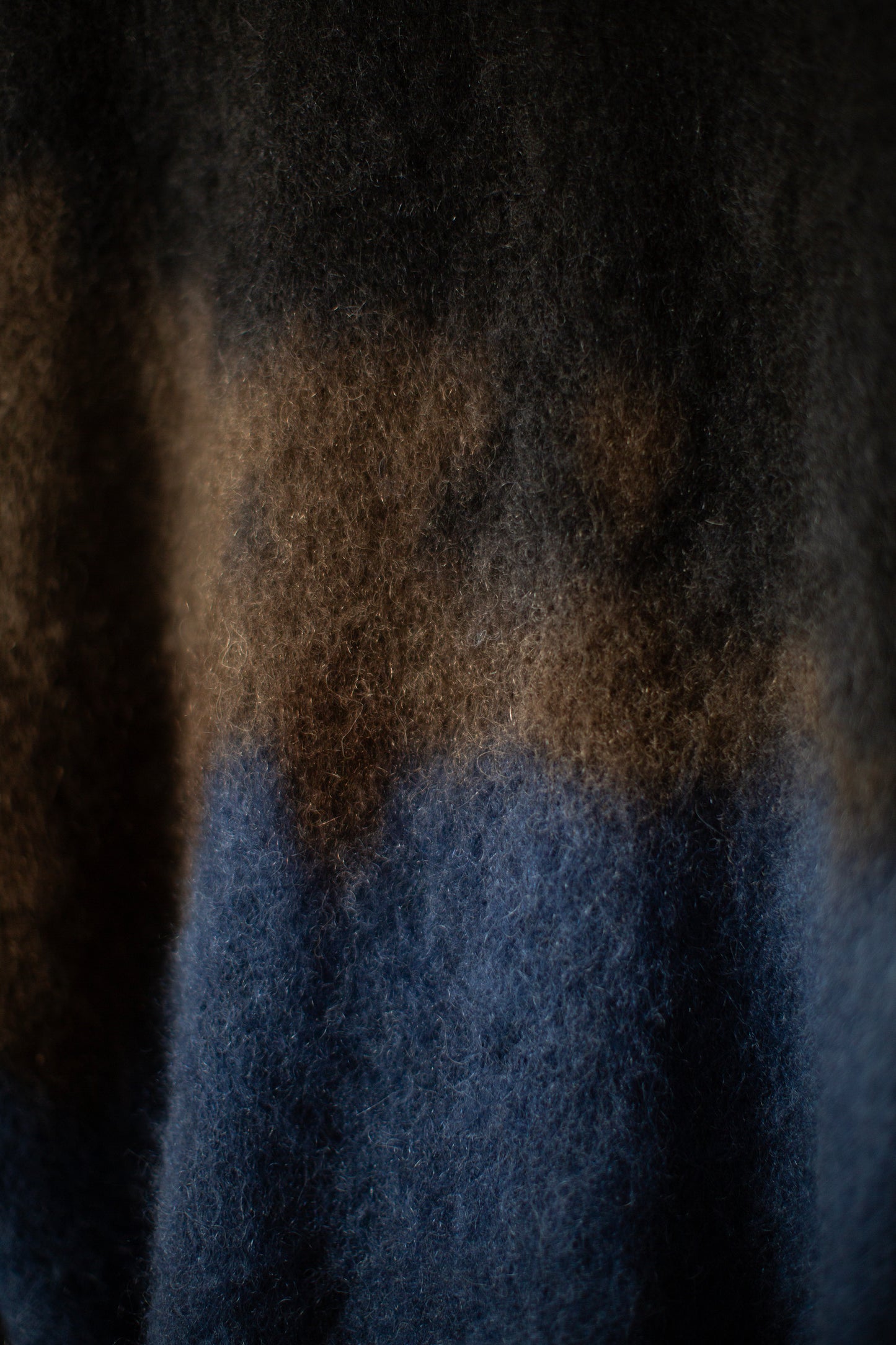 Mohair chusen dyeing knit
