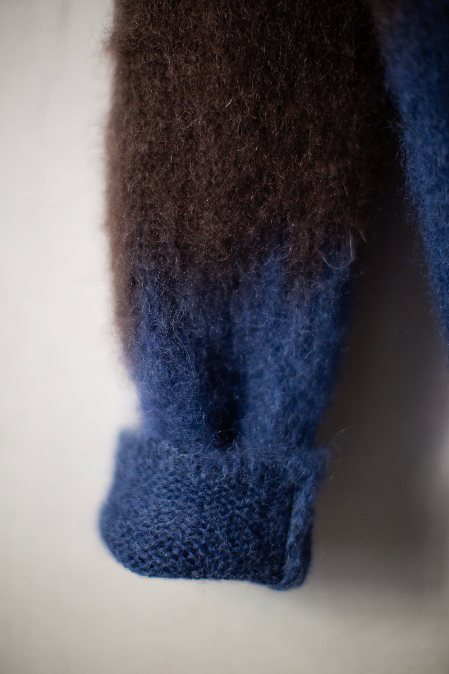 Mohair chusen dyeing knit