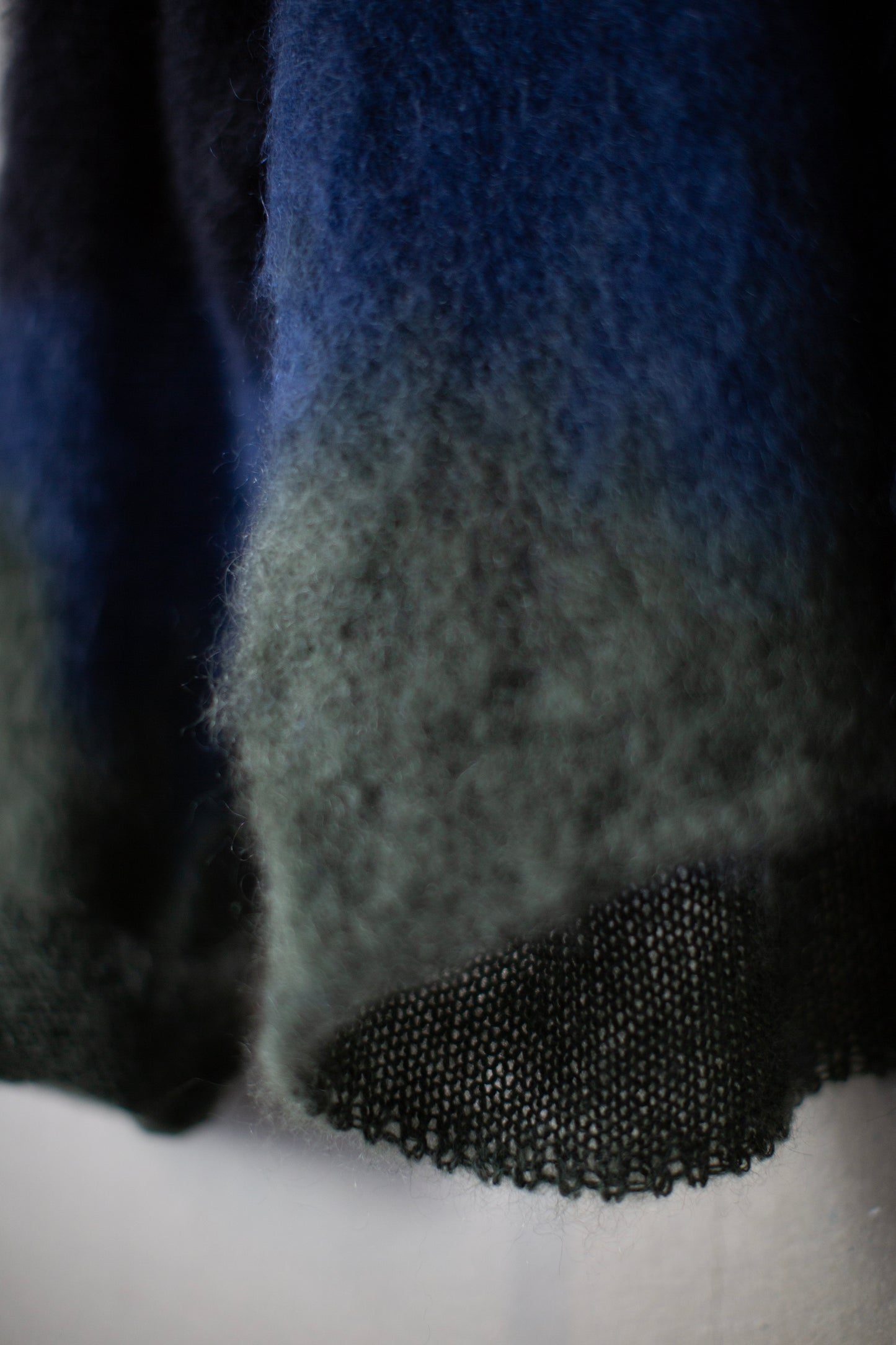 Mohair chusen dyeing knit