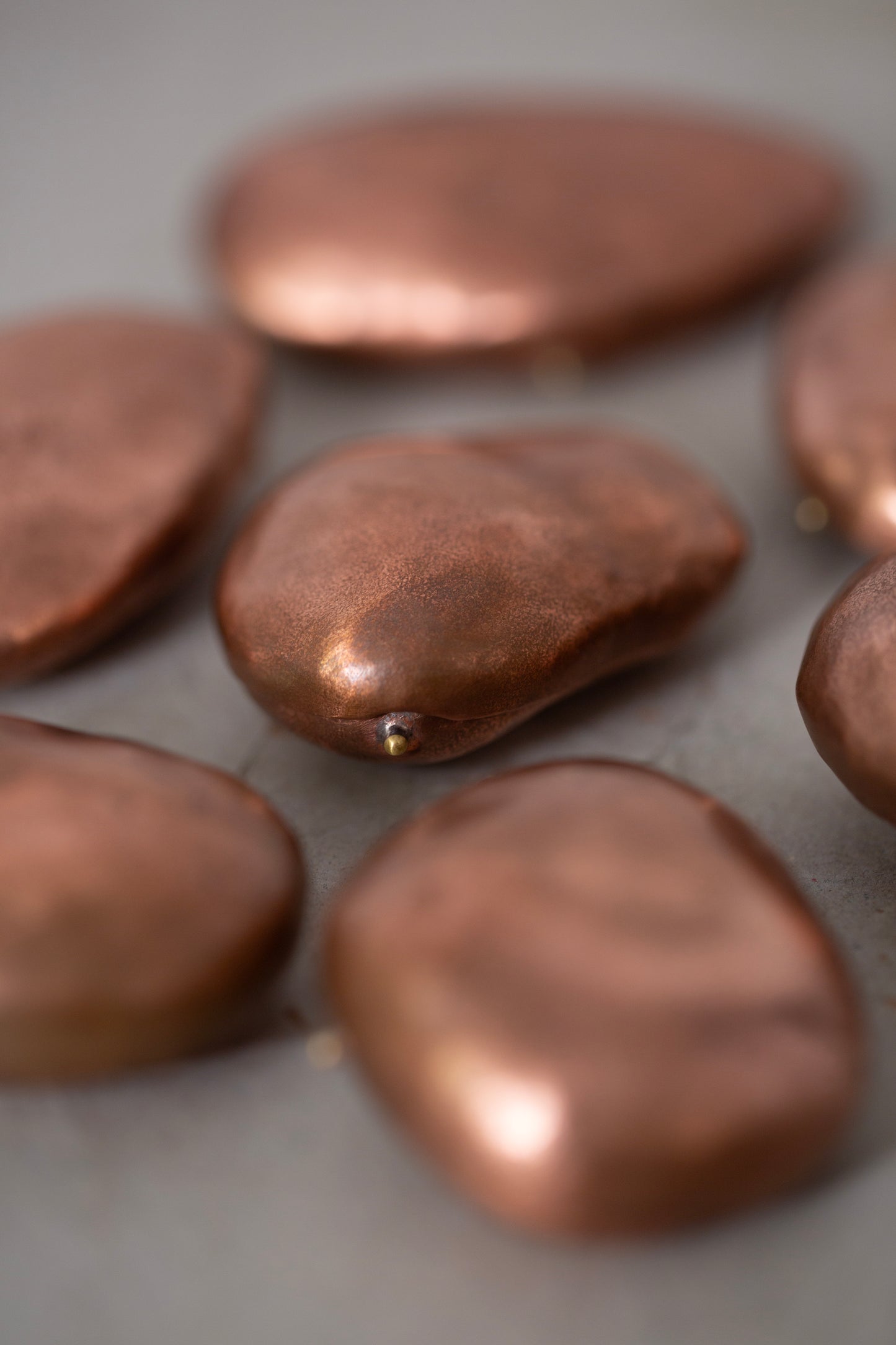 Ishiki stone in a copper vessel
