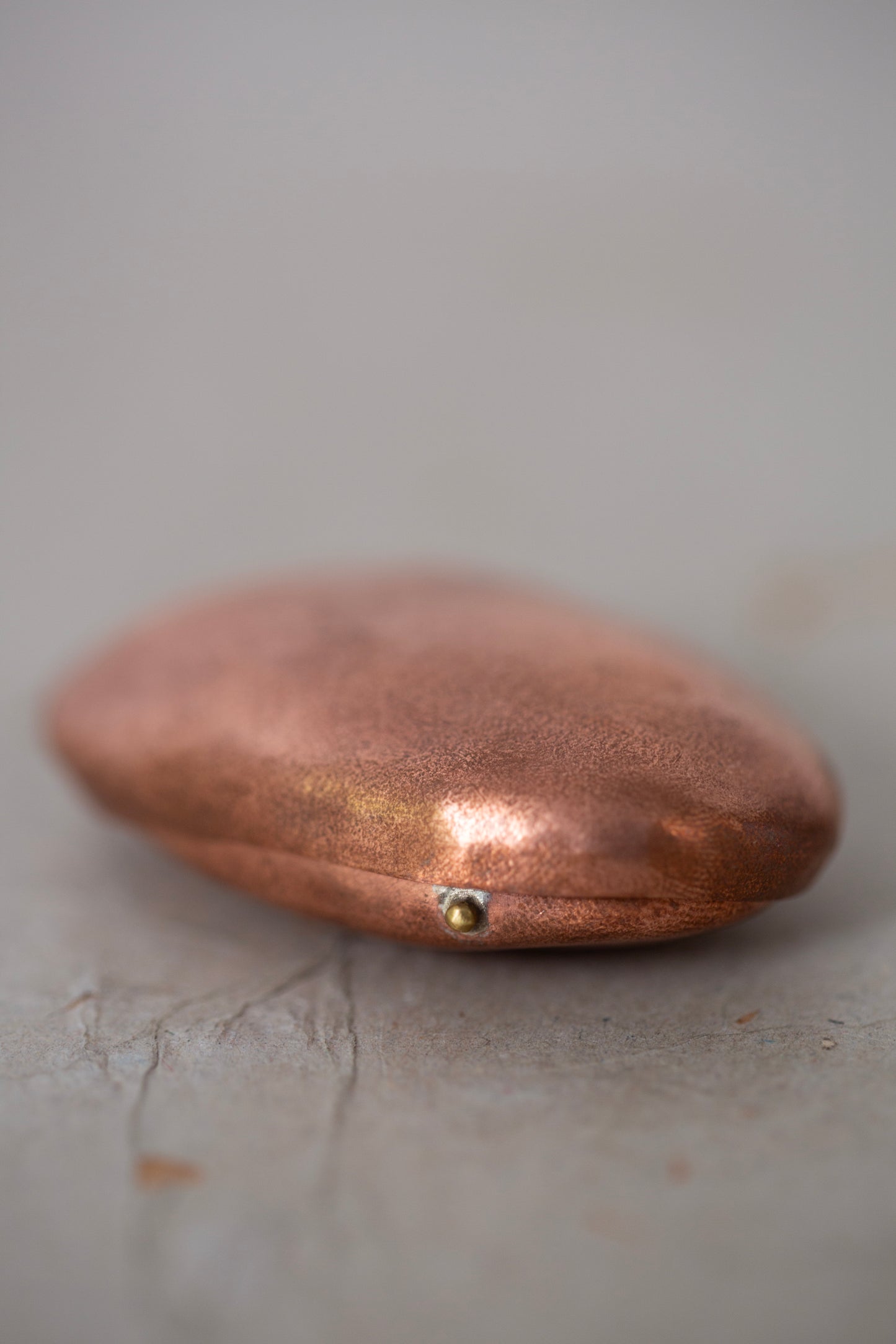 Ishiki stone in a copper vessel