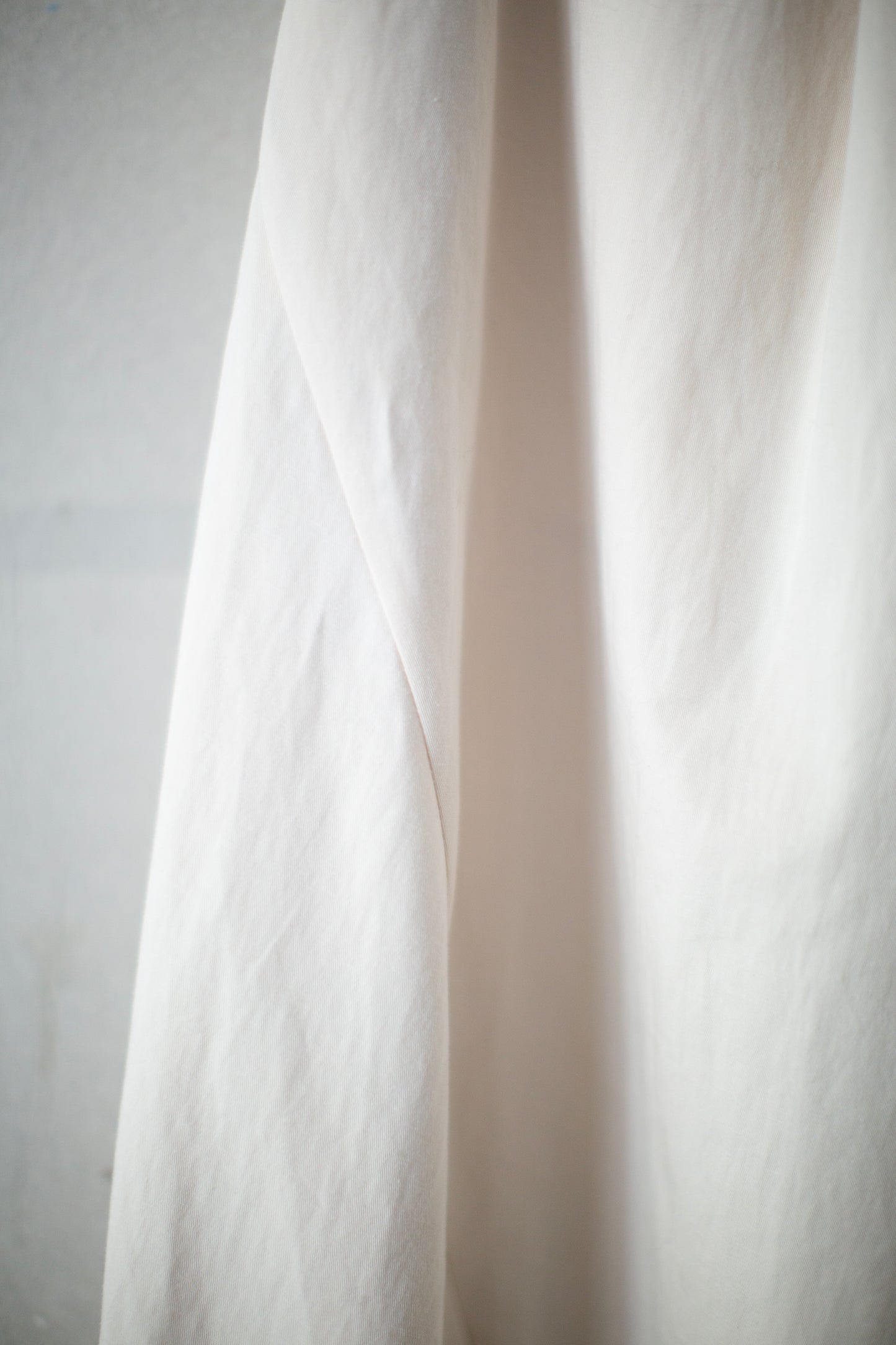 Off white wide balloon two layers trousers