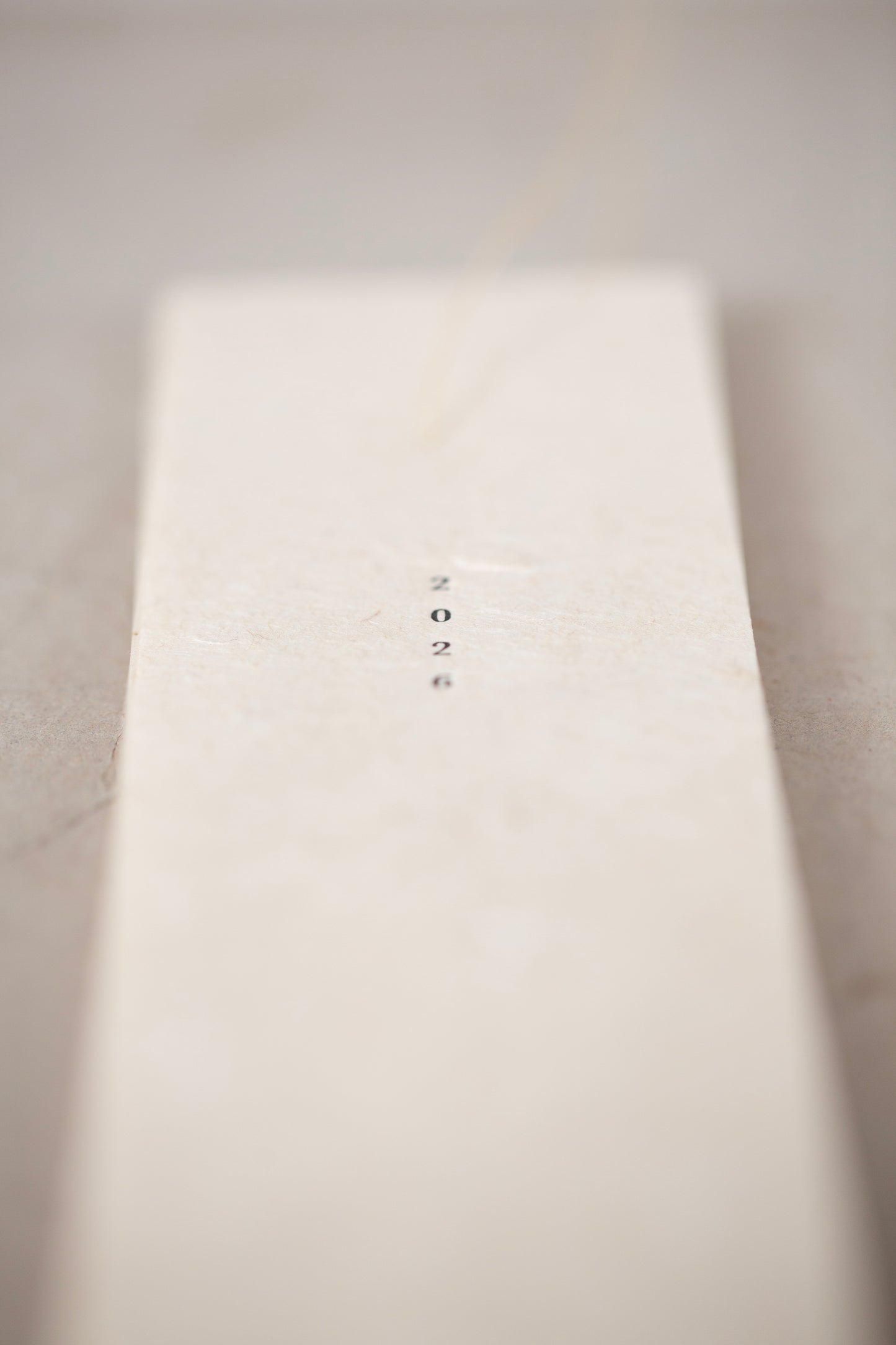 2026 ancient white cotton paper calendar