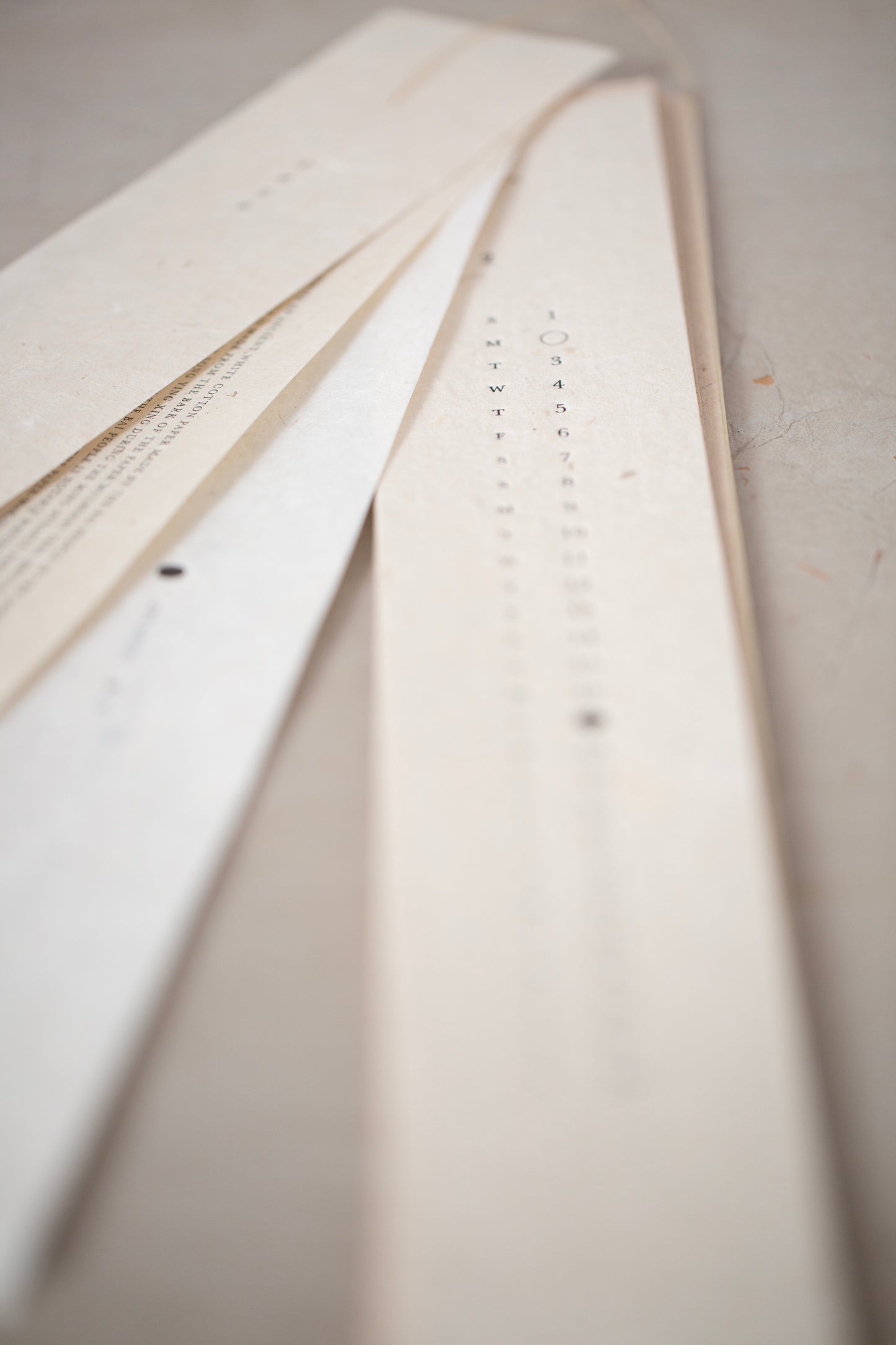 2026 ancient white cotton paper calendar