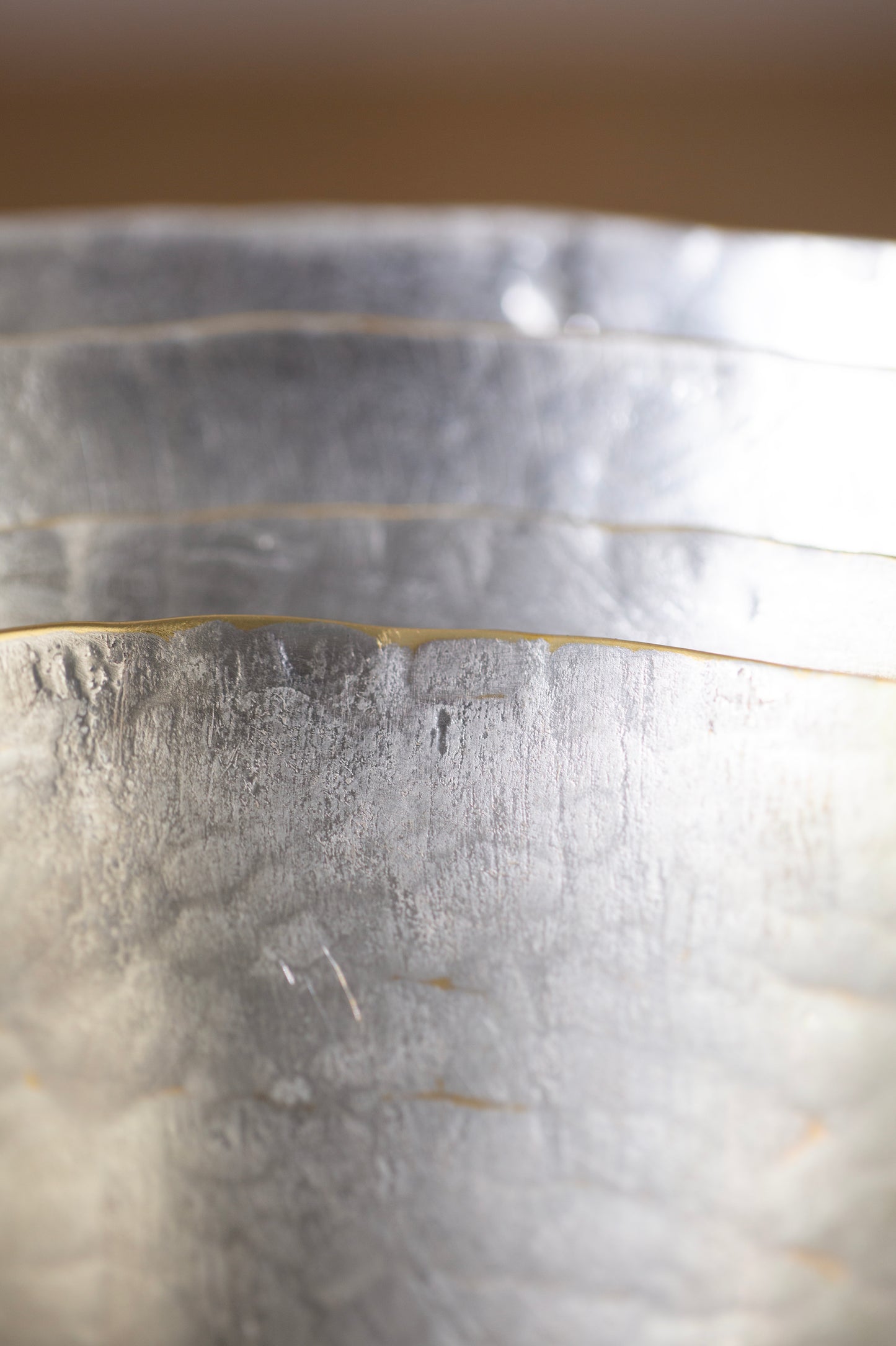 Tin coated bowls by Hiroyo Masuko