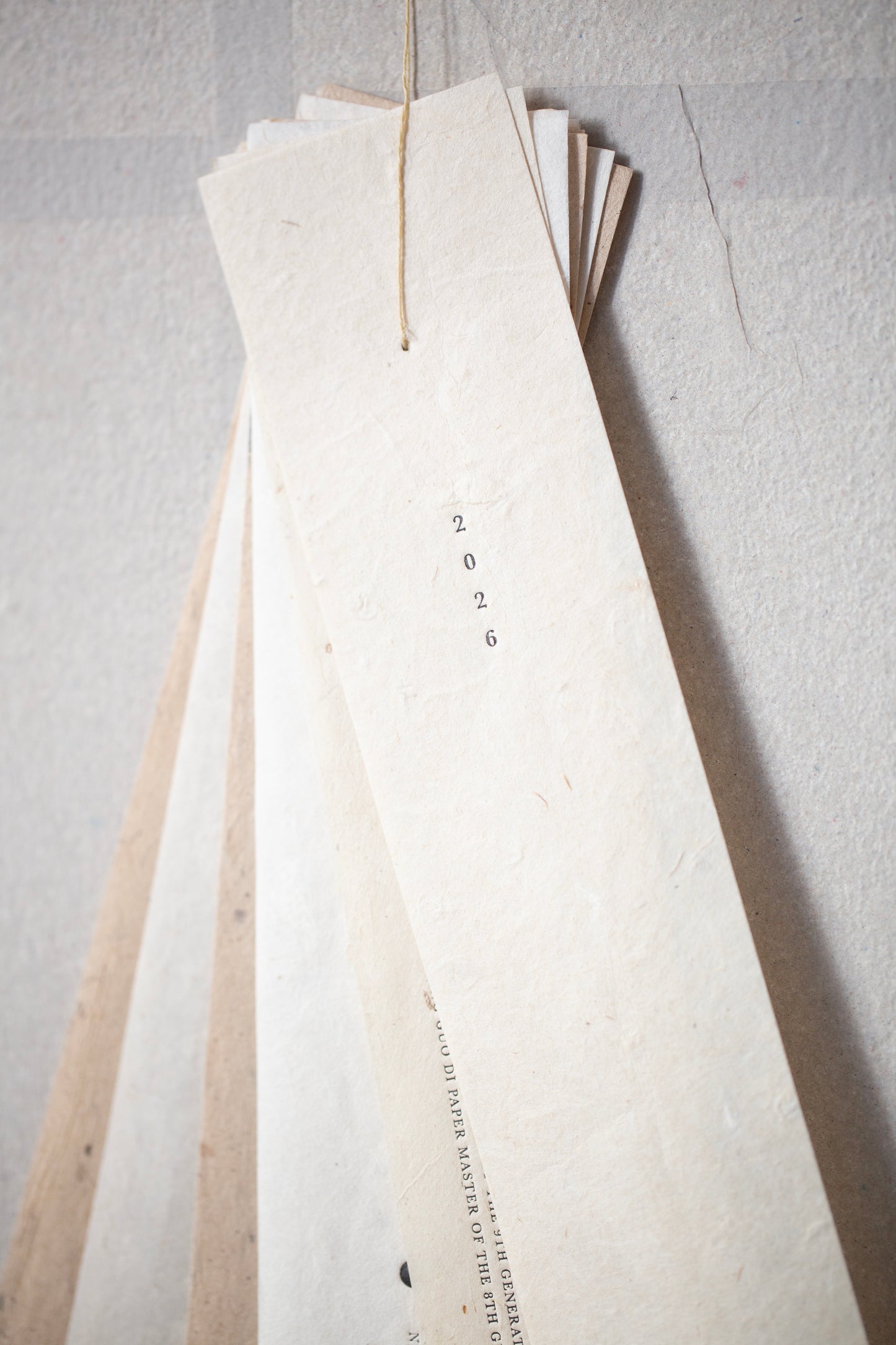 2026 ancient white cotton paper calendar