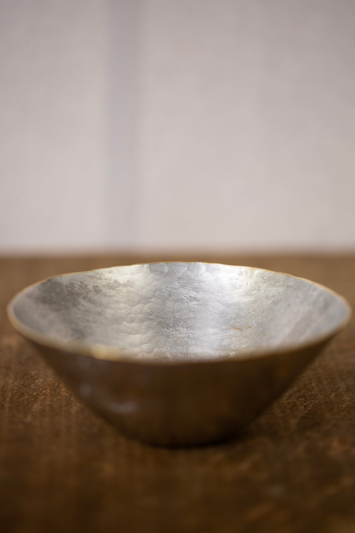 Tin coated bowls by Hiroyo Masuko