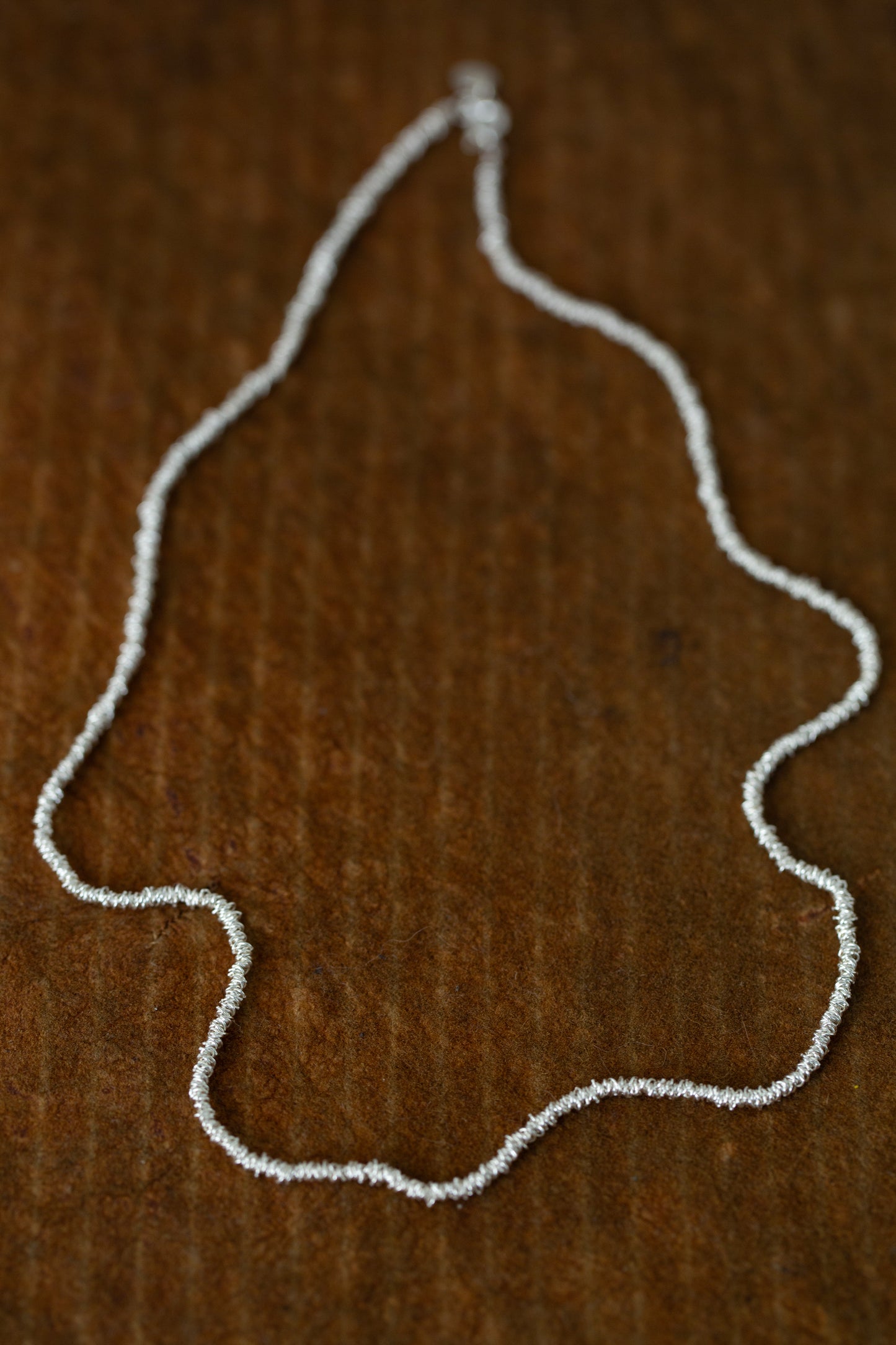 Gathered Necklace in silver