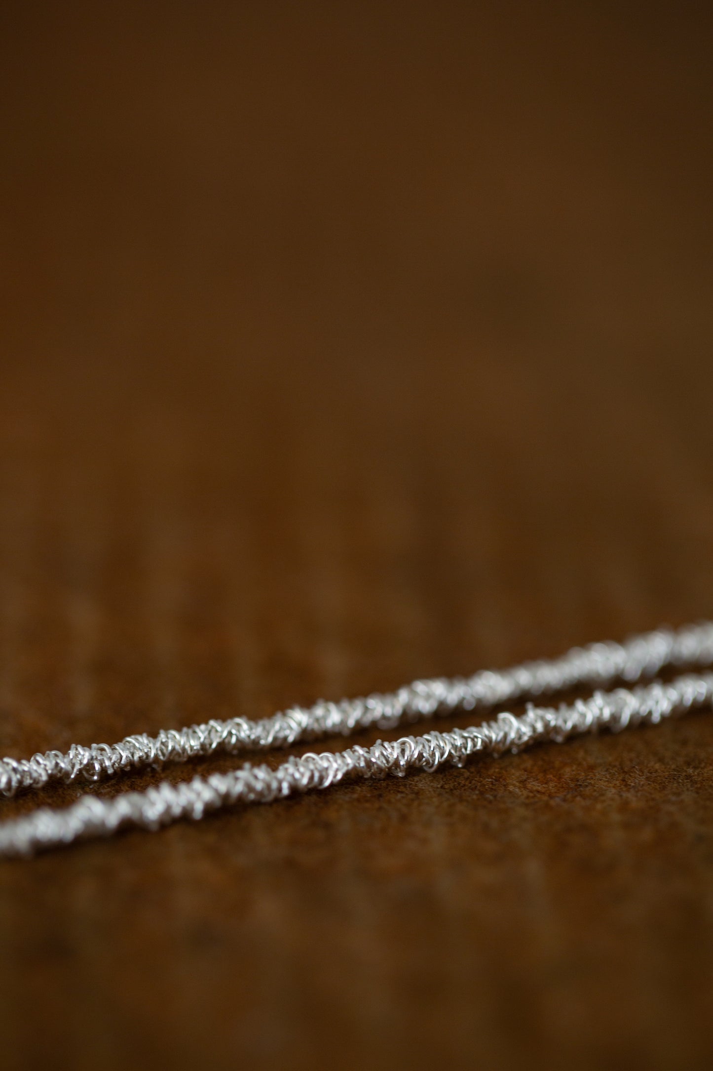 Gathered Necklace in silver