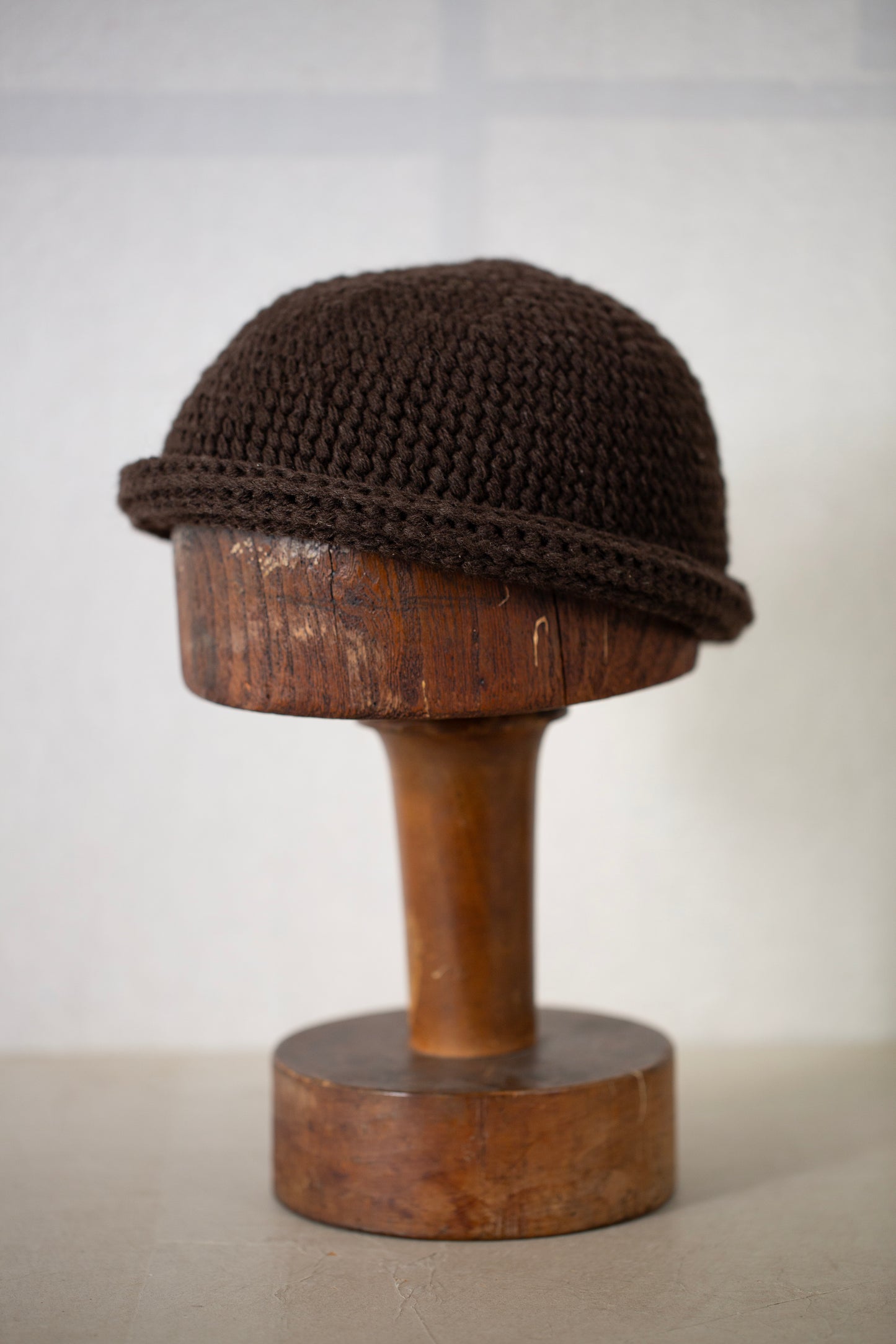 BEANIE#14 - DARK BROWN YAK WOOL