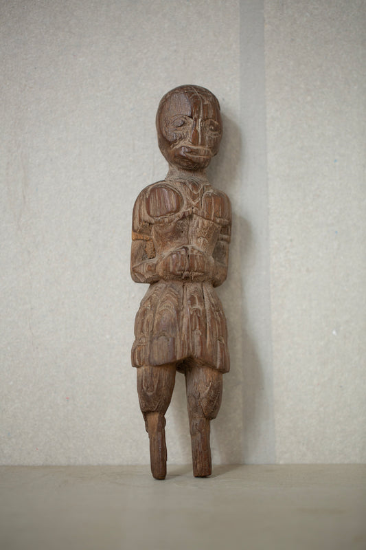 Handcarved wooden statue