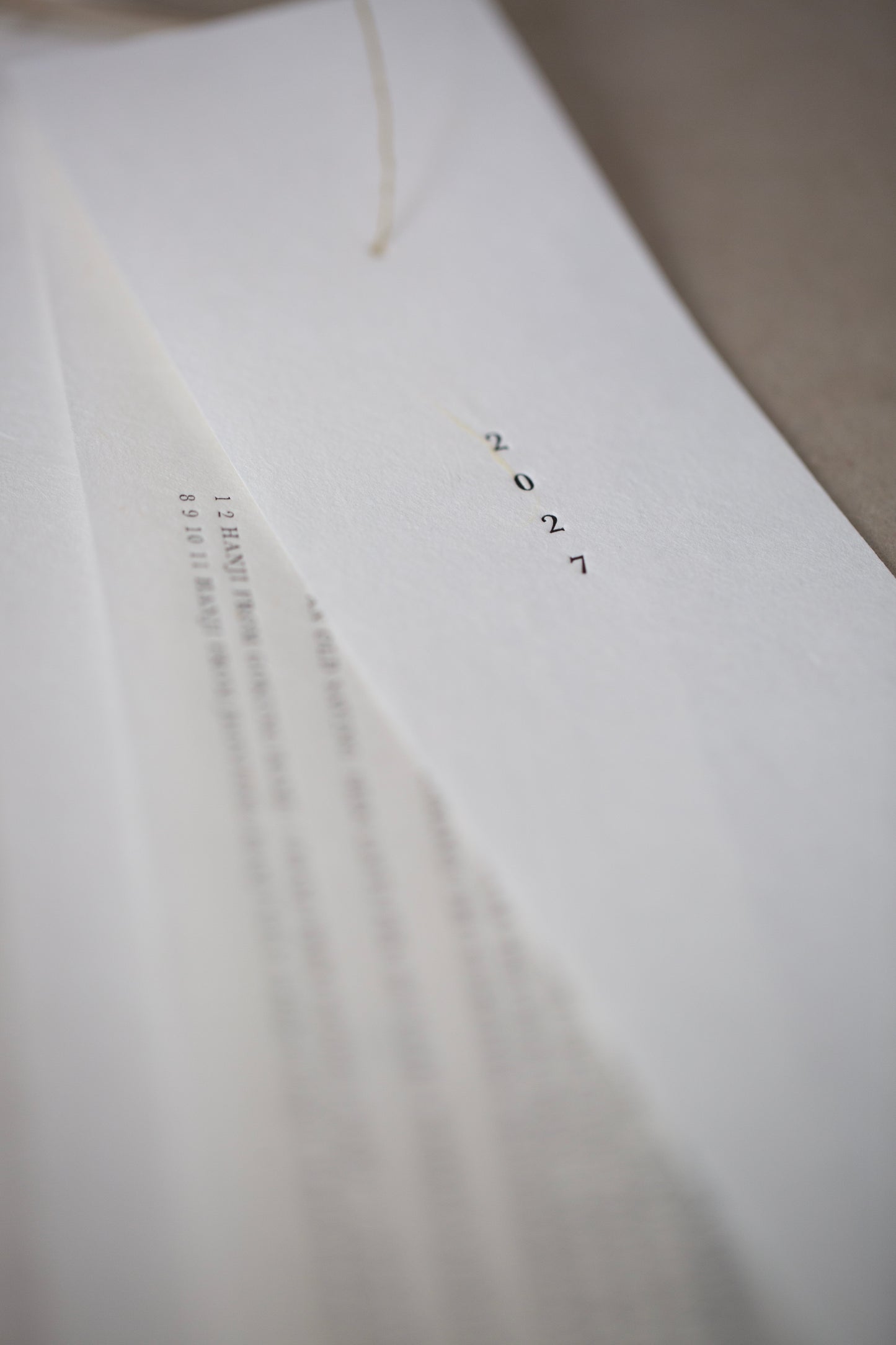 2027 ancient hanji paper moon calendar