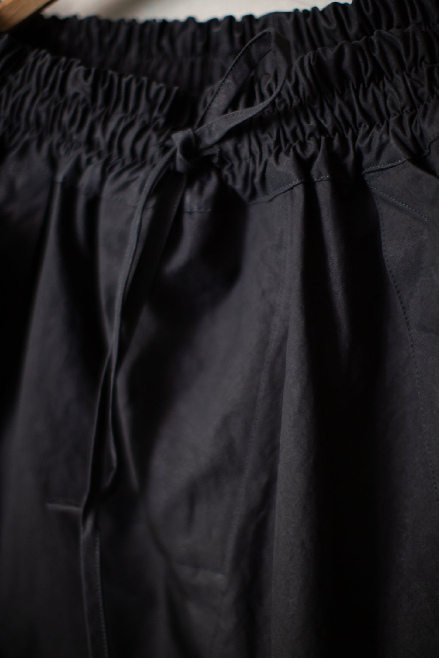 TROUSERS#94 - DEEP BLACK TIME WASHED CANVAS