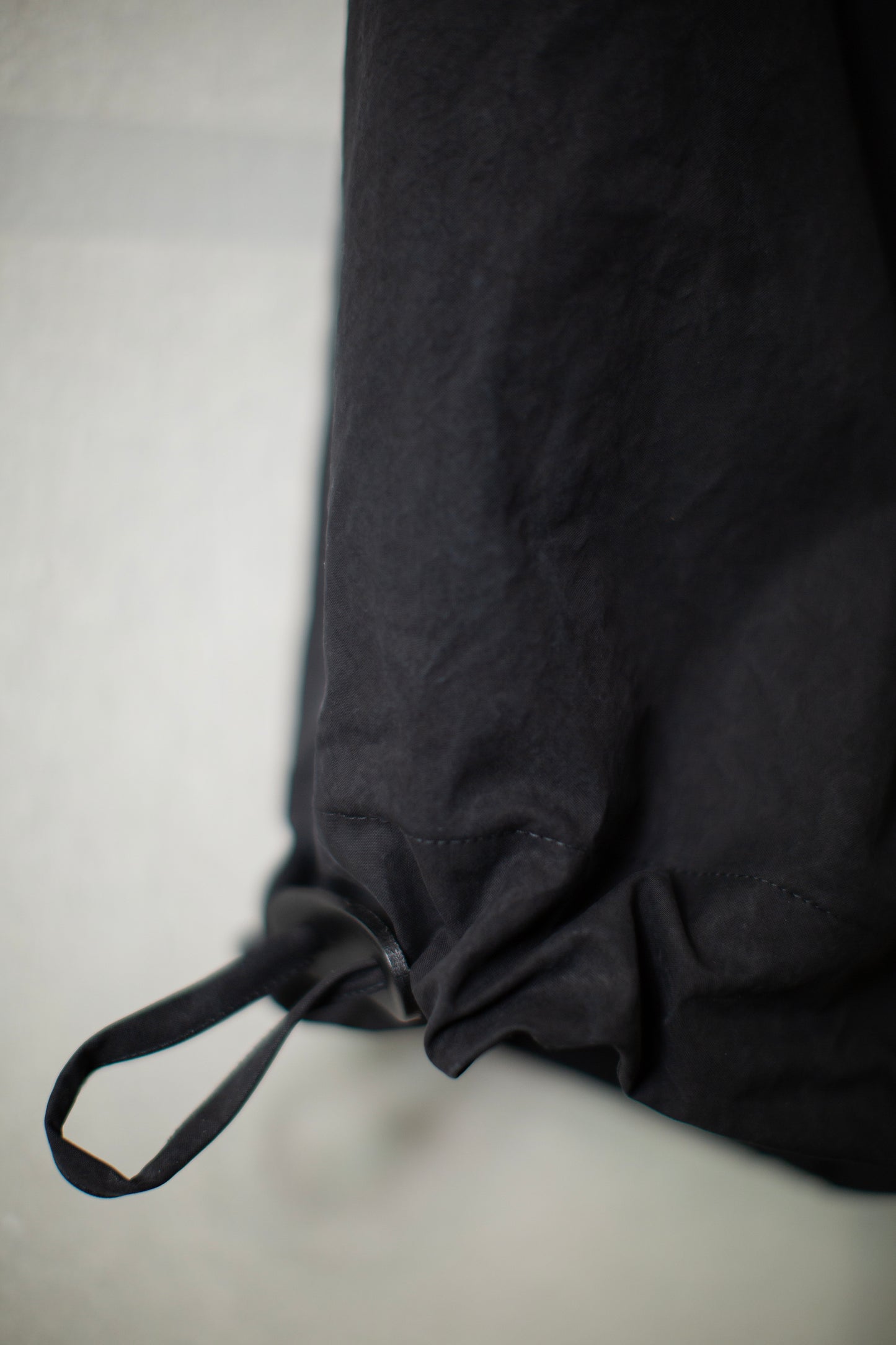 TROUSERS#94 - DEEP BLACK TIME WASHED CANVAS