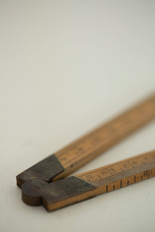foldable wooden meter