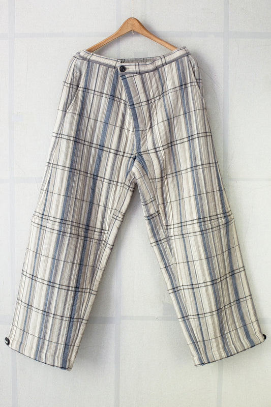 TROUSERS#89 - MADRAS PLAID PADDED PLASTER