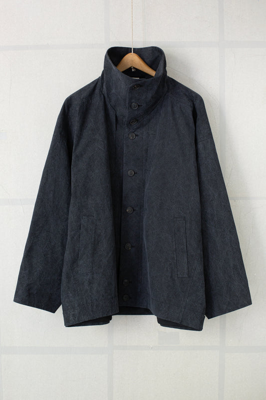 JACKET#61 - TIME WASHED CANVAS BLACK