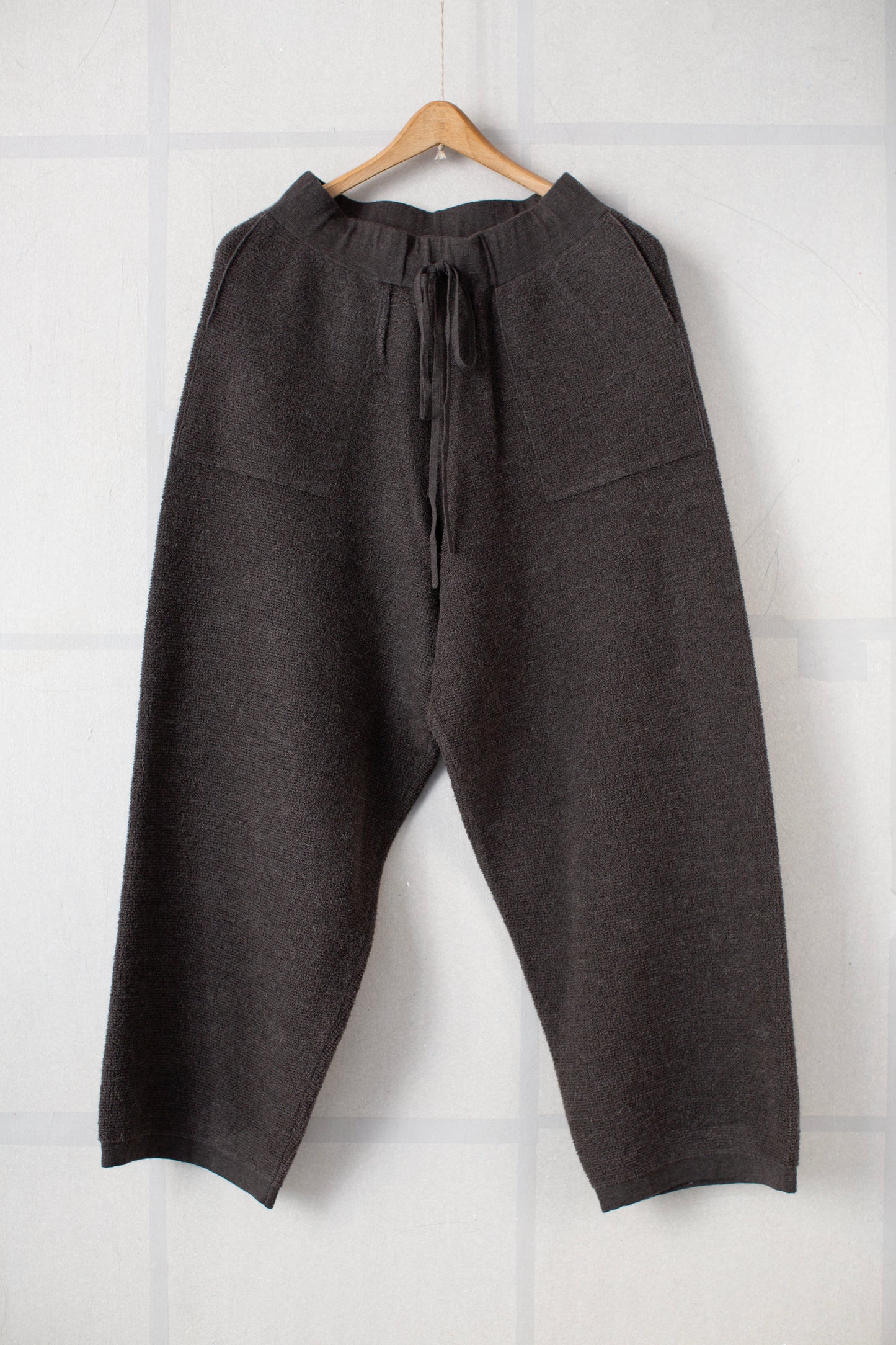 Coal fine terry trouser