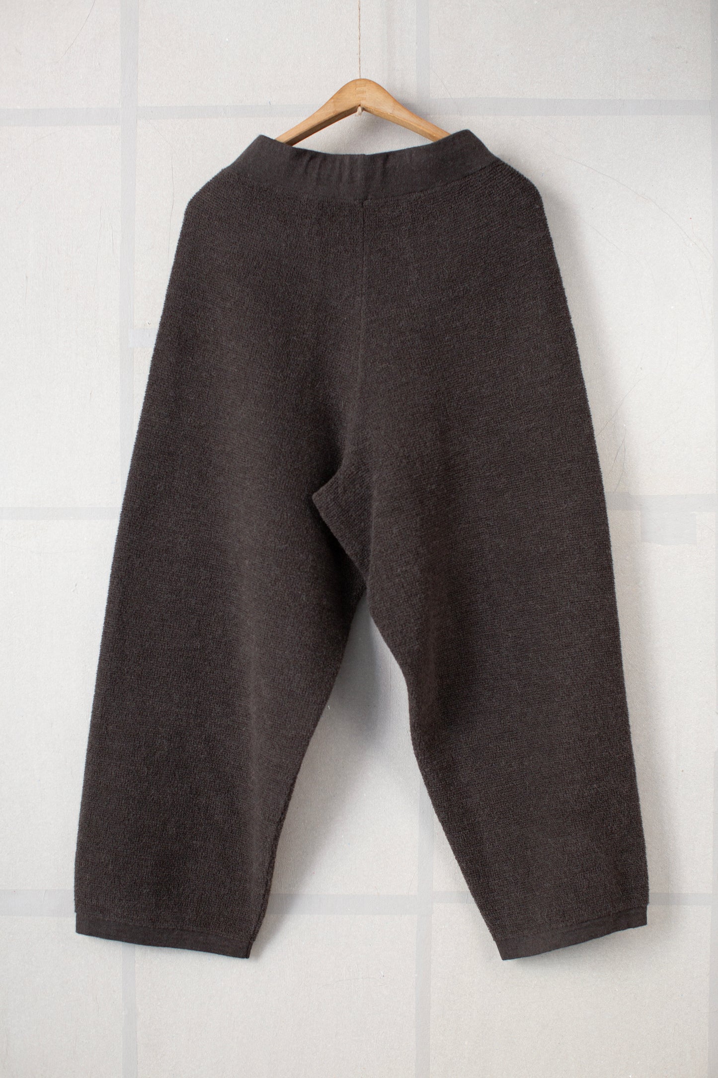 Coal fine terry trouser