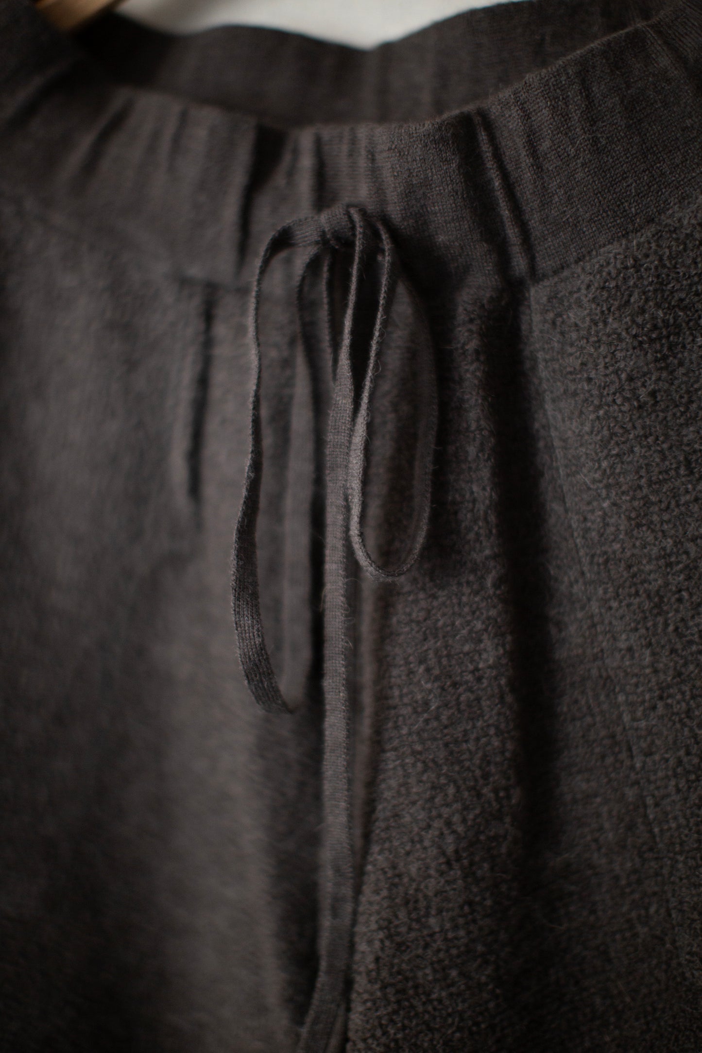 Coal fine terry trouser