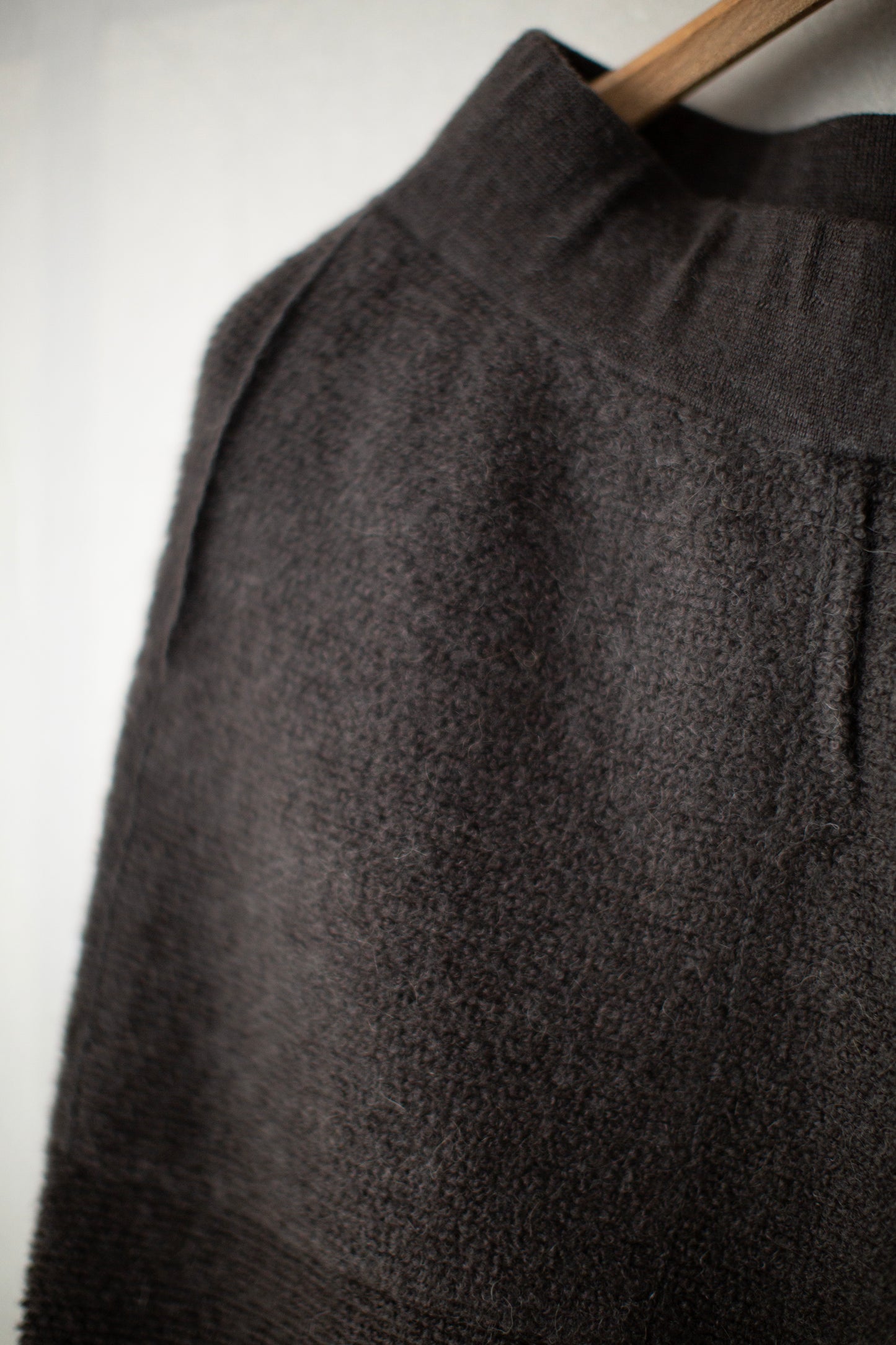 Coal fine terry trouser