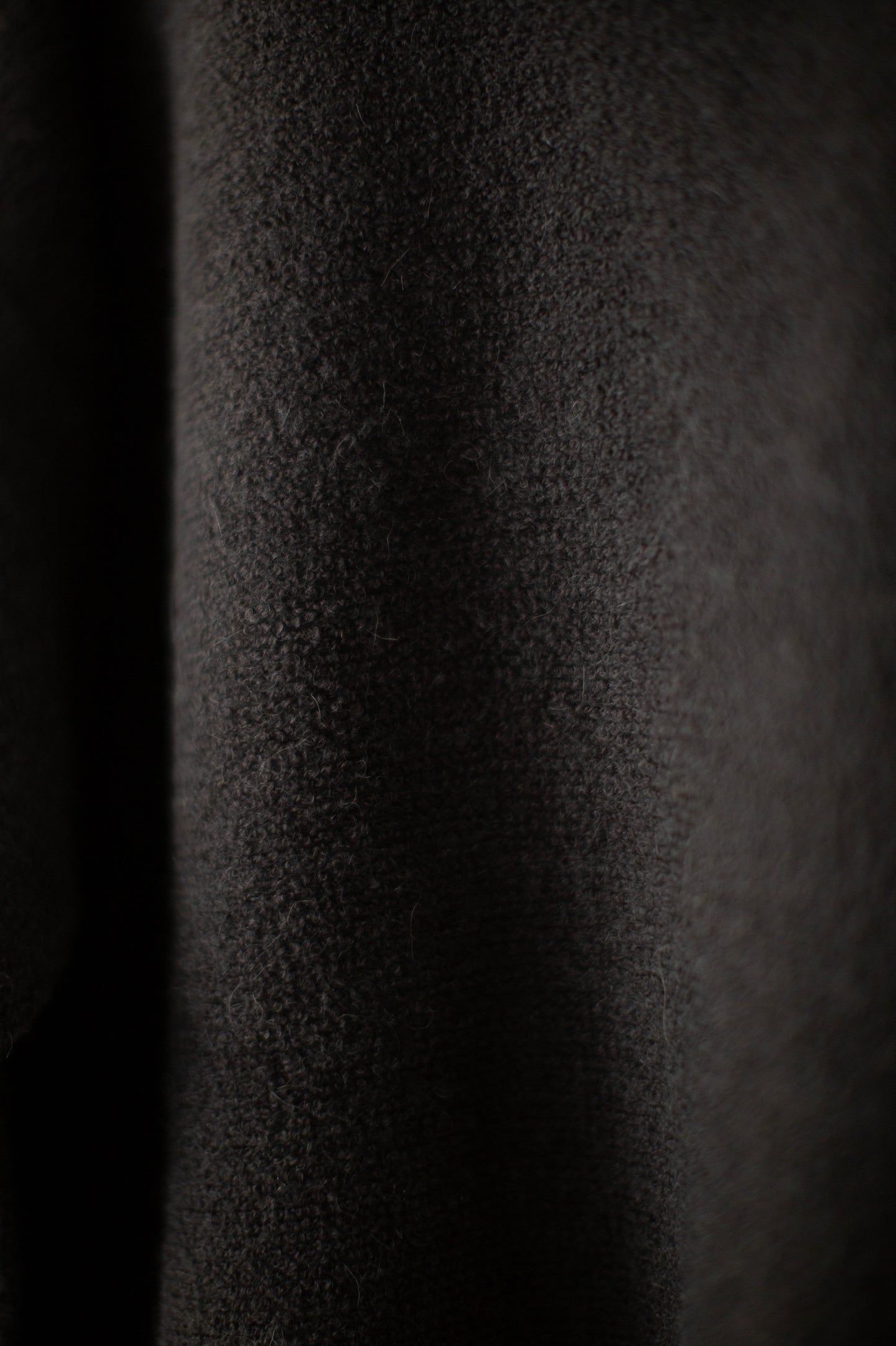 Coal fine terry hood cardigan
