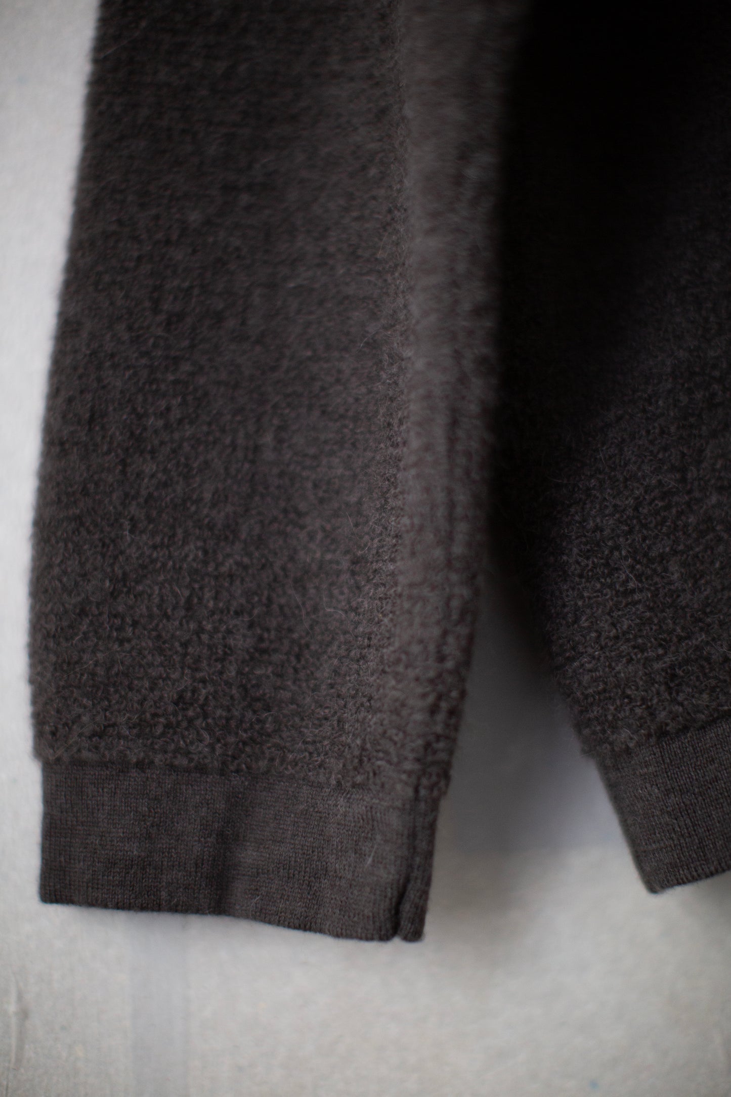 Coal fine terry hood cardigan