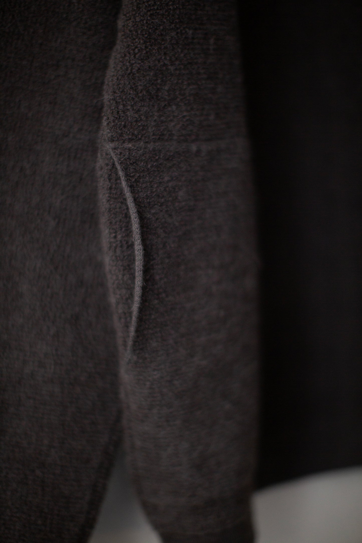 Coal fine terry hood cardigan