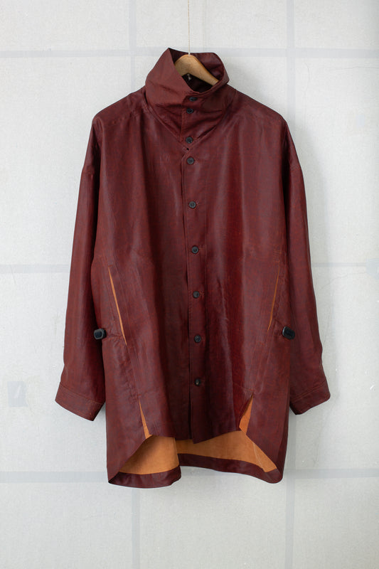 SHIRT#110 - SHULIANG SILK OXBLOOD