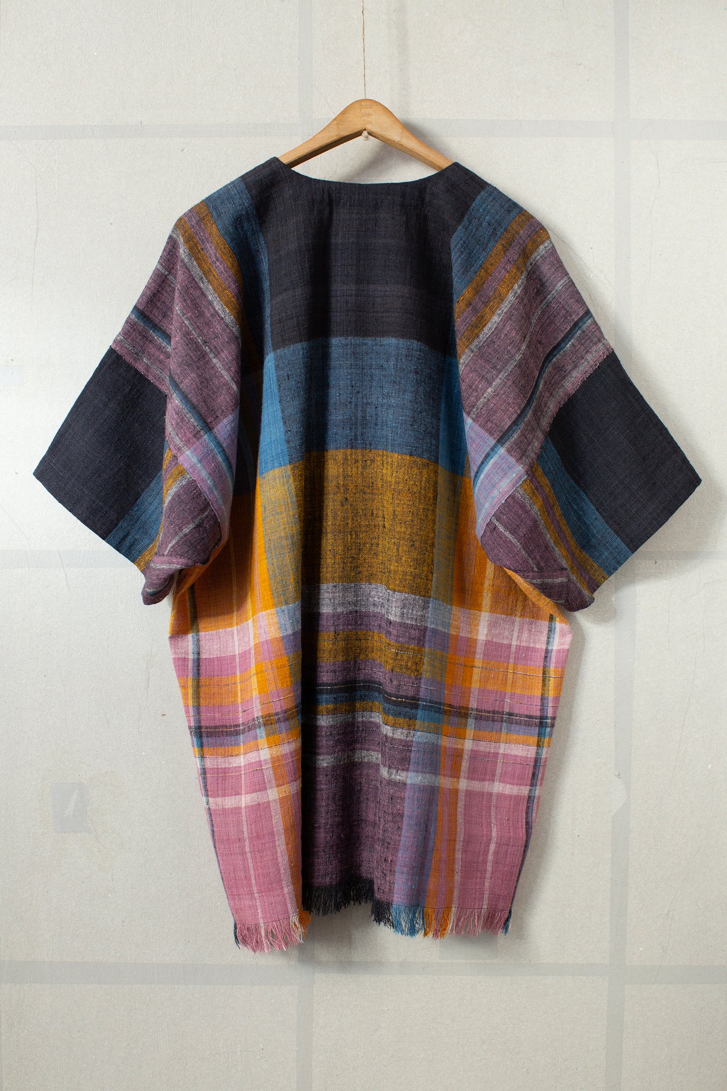 TUNIC#45 - HANDWOVEN COLOURED PLAID