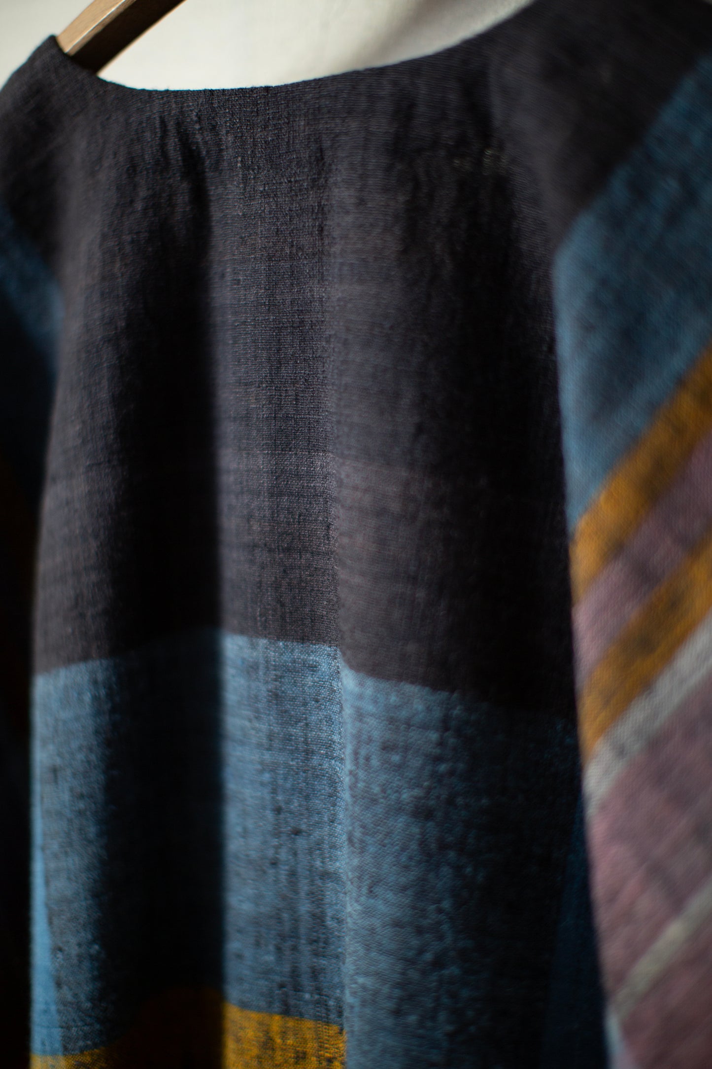 TUNIC#45 - HANDWOVEN COLOURED PLAID