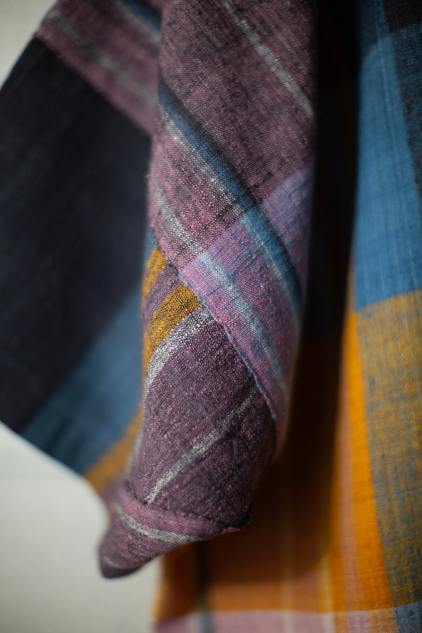 TUNIC#45 - HANDWOVEN COLOURED PLAID