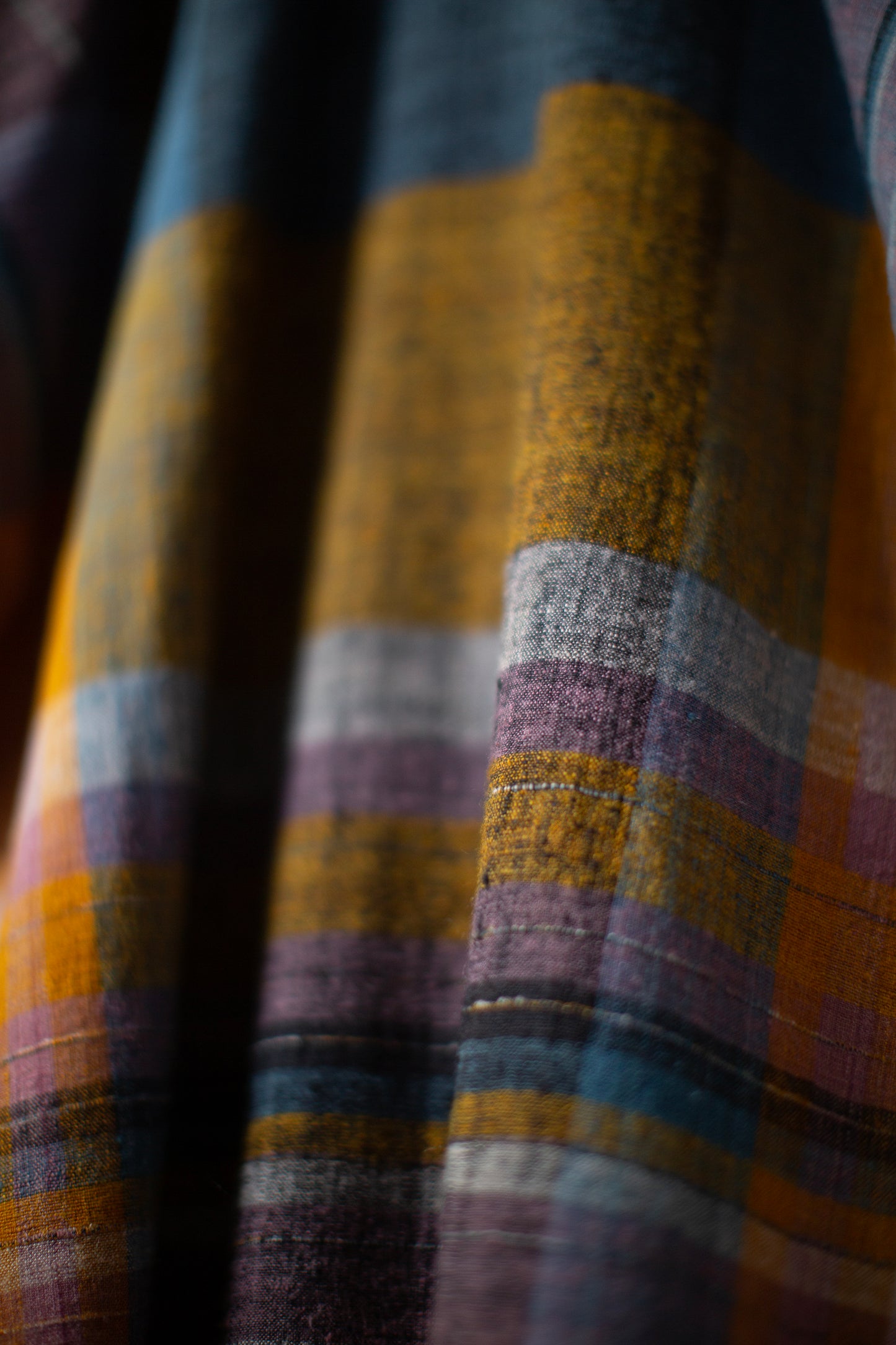 TUNIC#45 - HANDWOVEN COLOURED PLAID