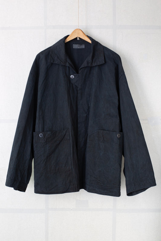 Meeting Jacket in Indigo & Sumi Natural Dye