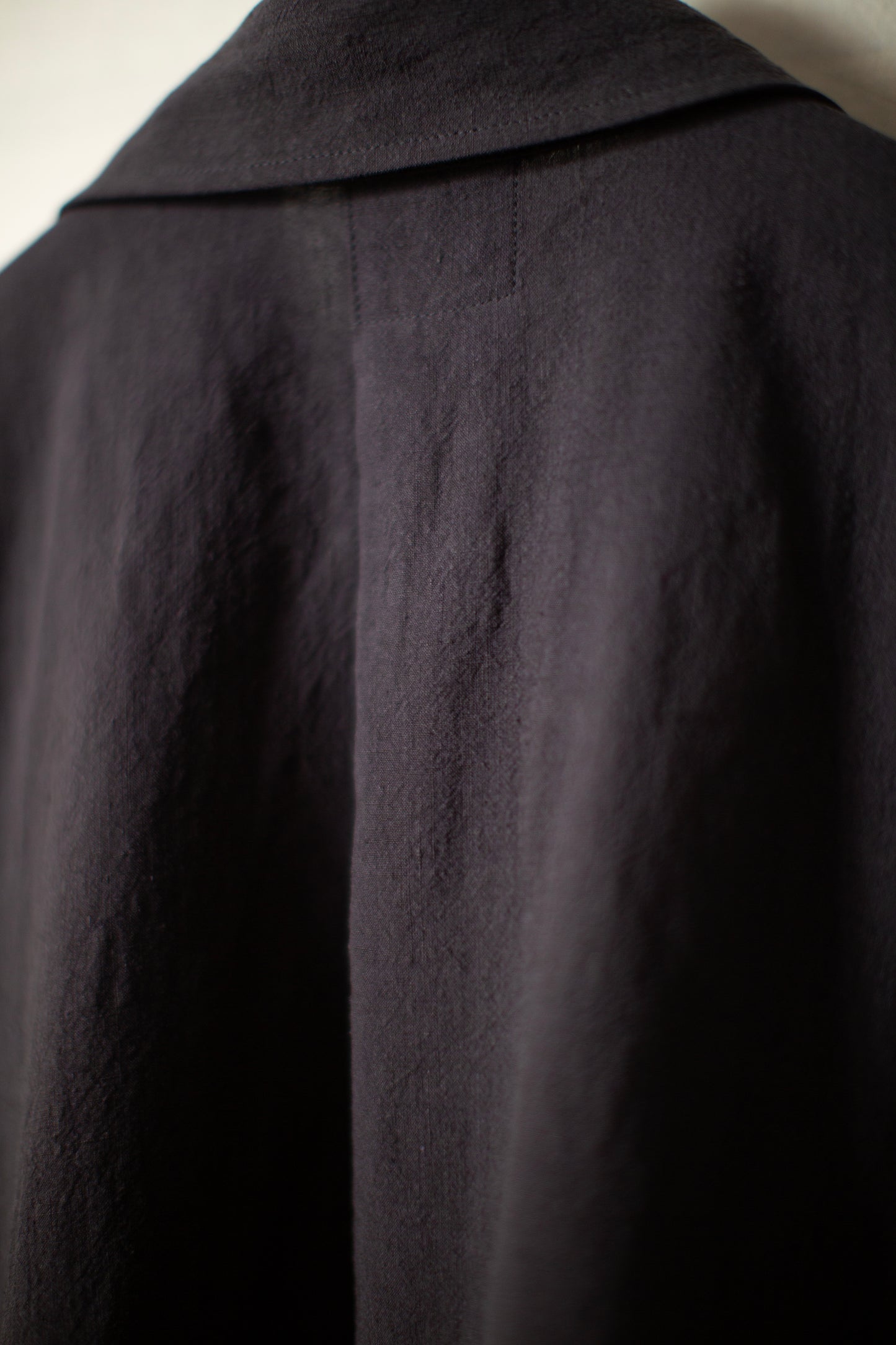 SHIRT#100 - LINEN SILK SHIRTING SUMI KURO