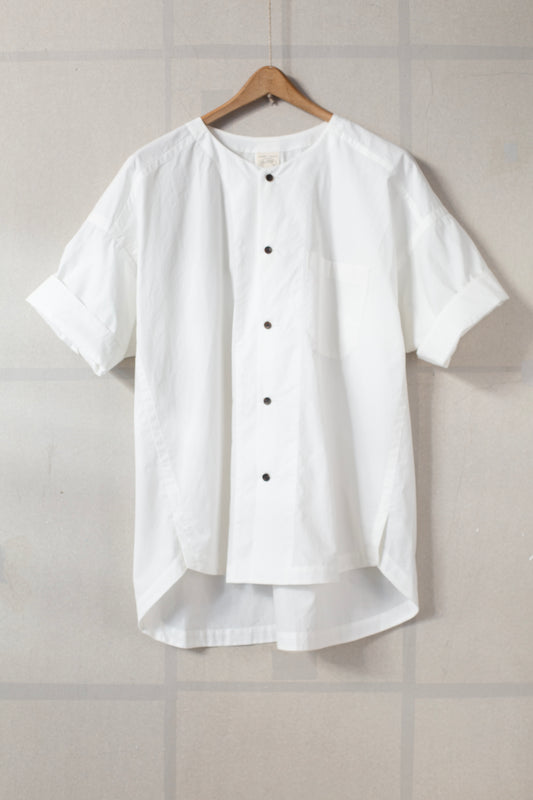 SHIRT#105 - COTTON HEMP POPLIN WHITE