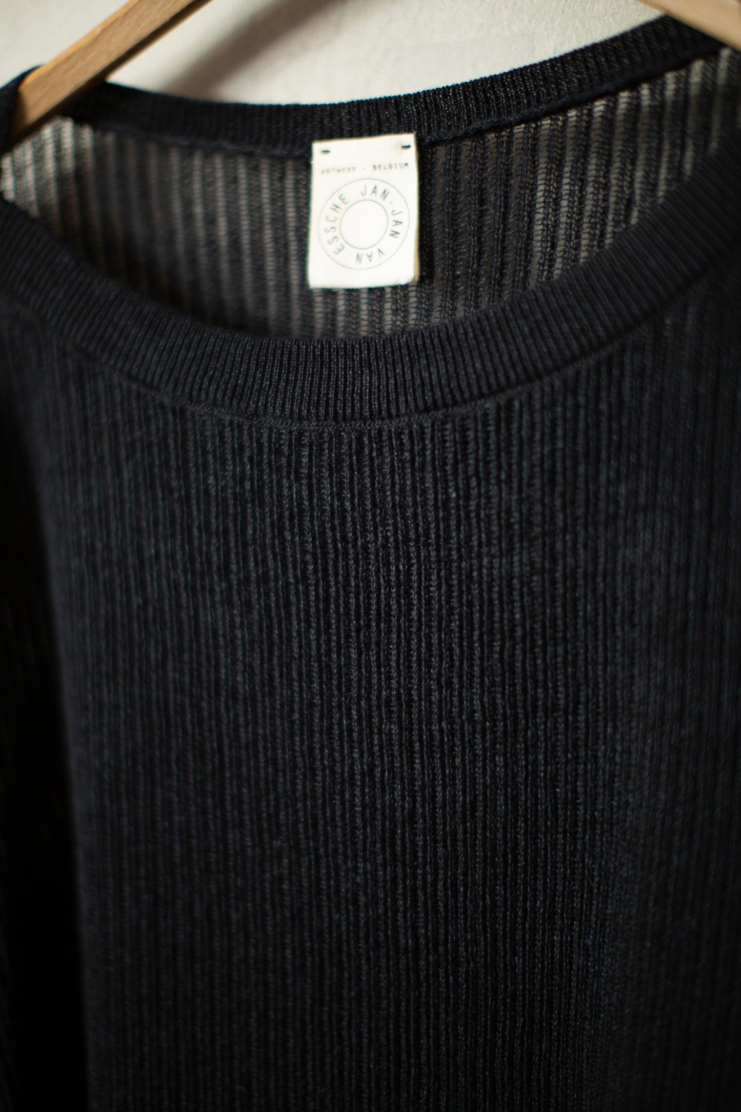 KNIT#76 - LINEN COTTON MESH BLACK