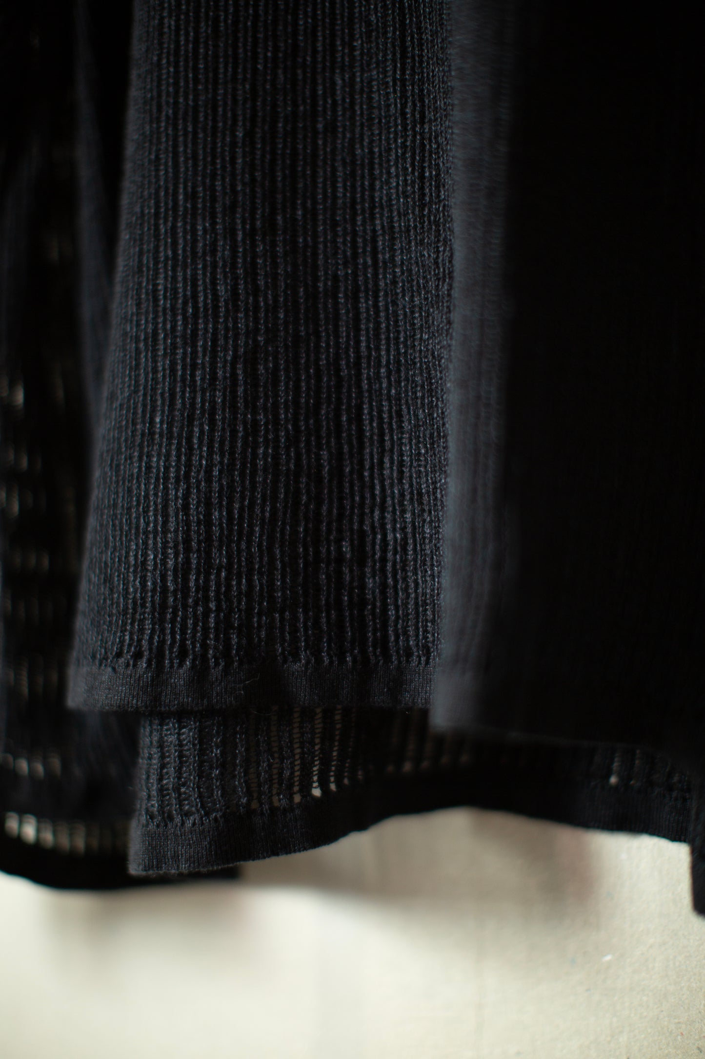 KNIT#76 - LINEN COTTON MESH BLACK