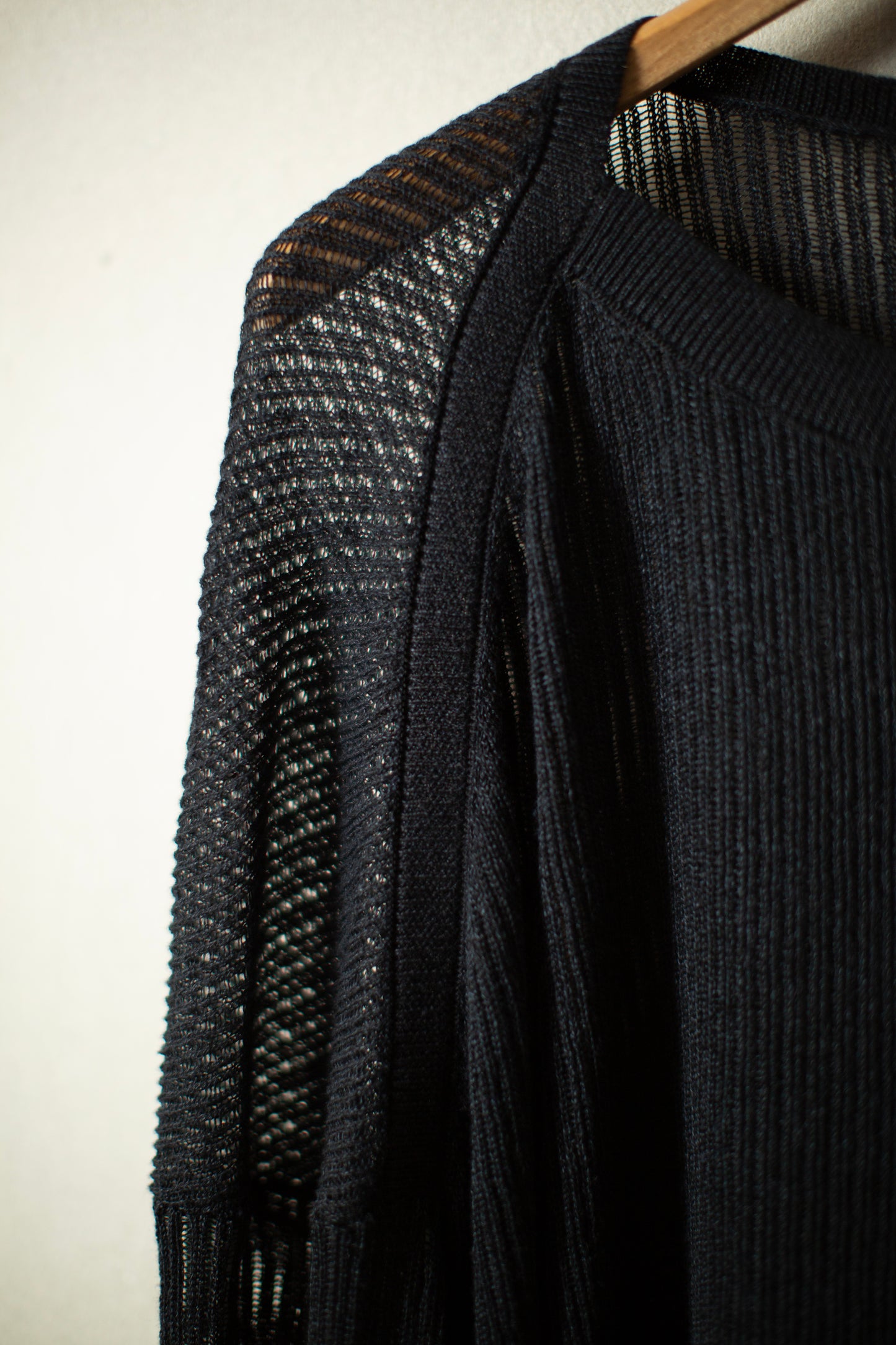 KNIT#76 - LINEN COTTON MESH BLACK
